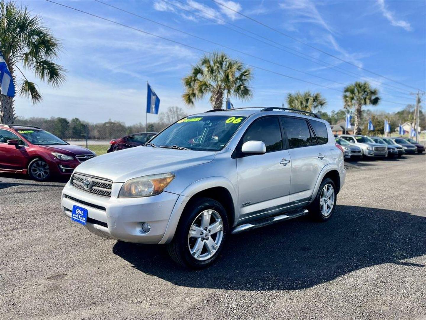 2006 Silver /Grey Toyota RAV4 (JTMZD32V866) with an 2.4l I-4 SFI Dohc 2.4l engine, Auto transmission, located at 745 East Steele Rd., West Columbia, SC, 29170, (803) 755-9148, 33.927212, -81.148483 - Special Internet Price! 2006 Toyota RAV4 with AM/FM radio, Cruise control, Manual air conditioning, Keyless entry, Cloth interior, Powered windows, Powered door locks, Plus more! - Photo#0