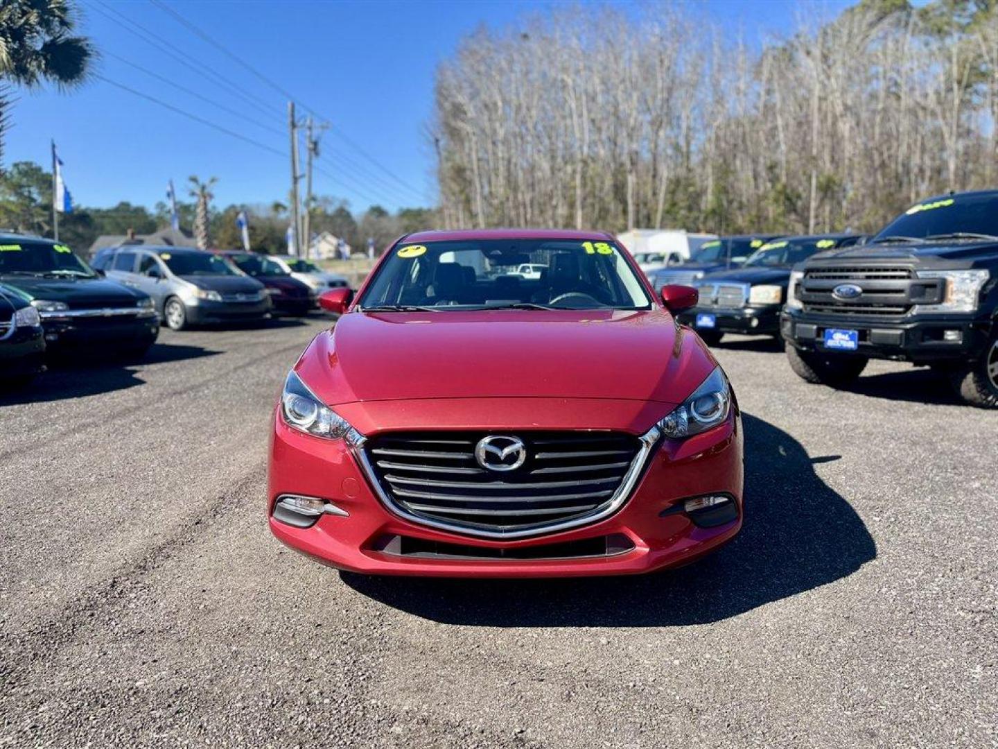 2018 Burgundy /Black Mazda Mazda3 (3MZBN1V39JM) with an 2.5l I-4 DI Dohc 2.5l engine, Manual transmission, located at 745 East Steele Rd., West Columbia, SC, 29170, (803) 755-9148, 33.927212, -81.148483 - Special Internet Price! 2018 Mazda Mazda3 with AM/FM radio, Backup camera, Manual transmission, Leather interior, Sunroof, Push to start, Keyless entry, Powered windows, Powered door locks, Plus more! - Photo#1