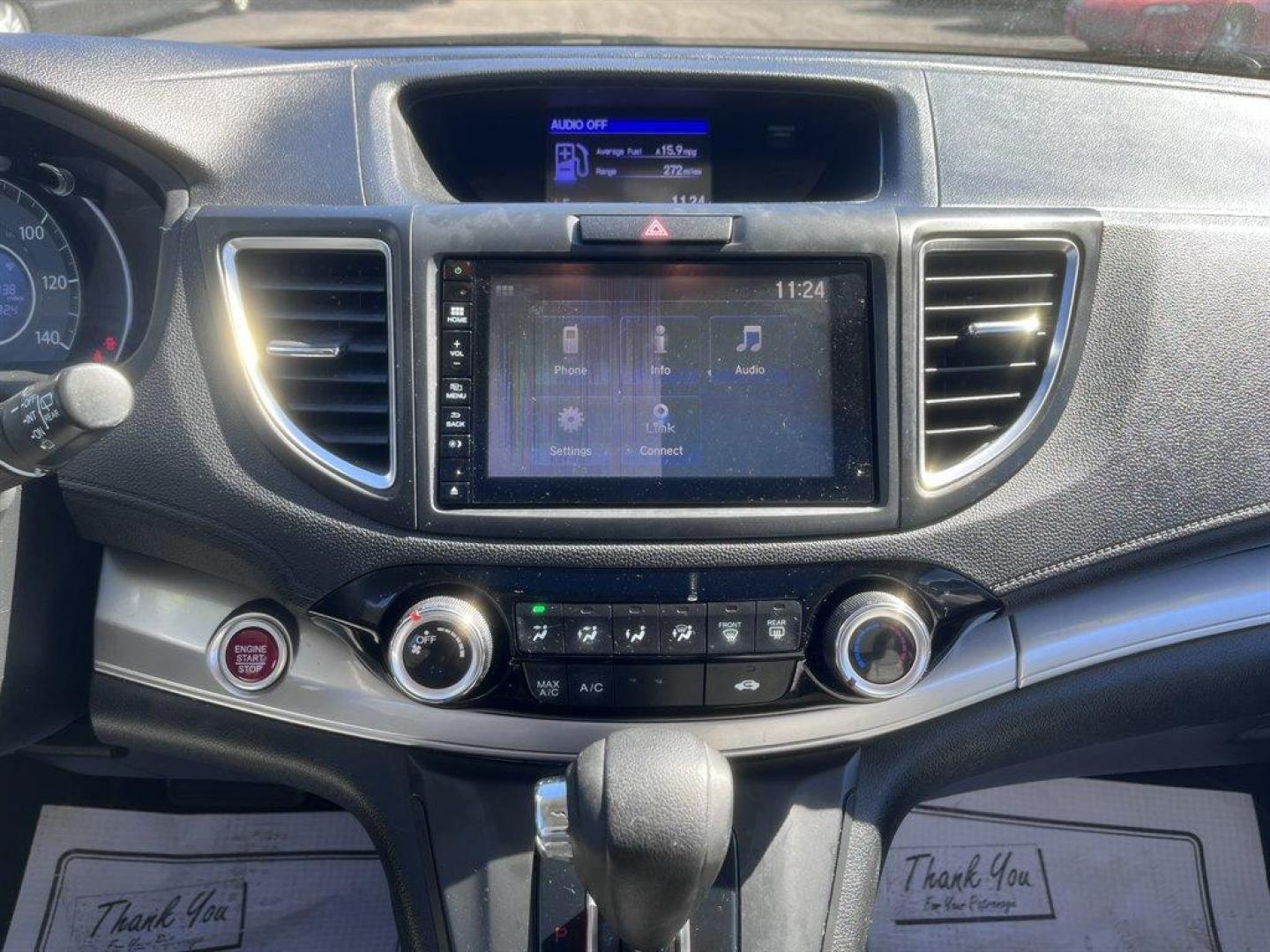 2015 Grey /Grey Honda CR-V (5J6RM4H55FL) with an 2.4l I-4 MPI Dohc 2.4l engine, Automatic transmission, located at 745 East Steele Rd., West Columbia, SC, 29170, (803) 755-9148, 33.927212, -81.148483 - Special Internet Price! 2015 Honda CR-V with AM/FM radio, Cruise control, Backup camera, Sunroof, Keyless entry, Push to start, Cloth interior, Powered windows, Powered door locks, Plus more! - Photo#12