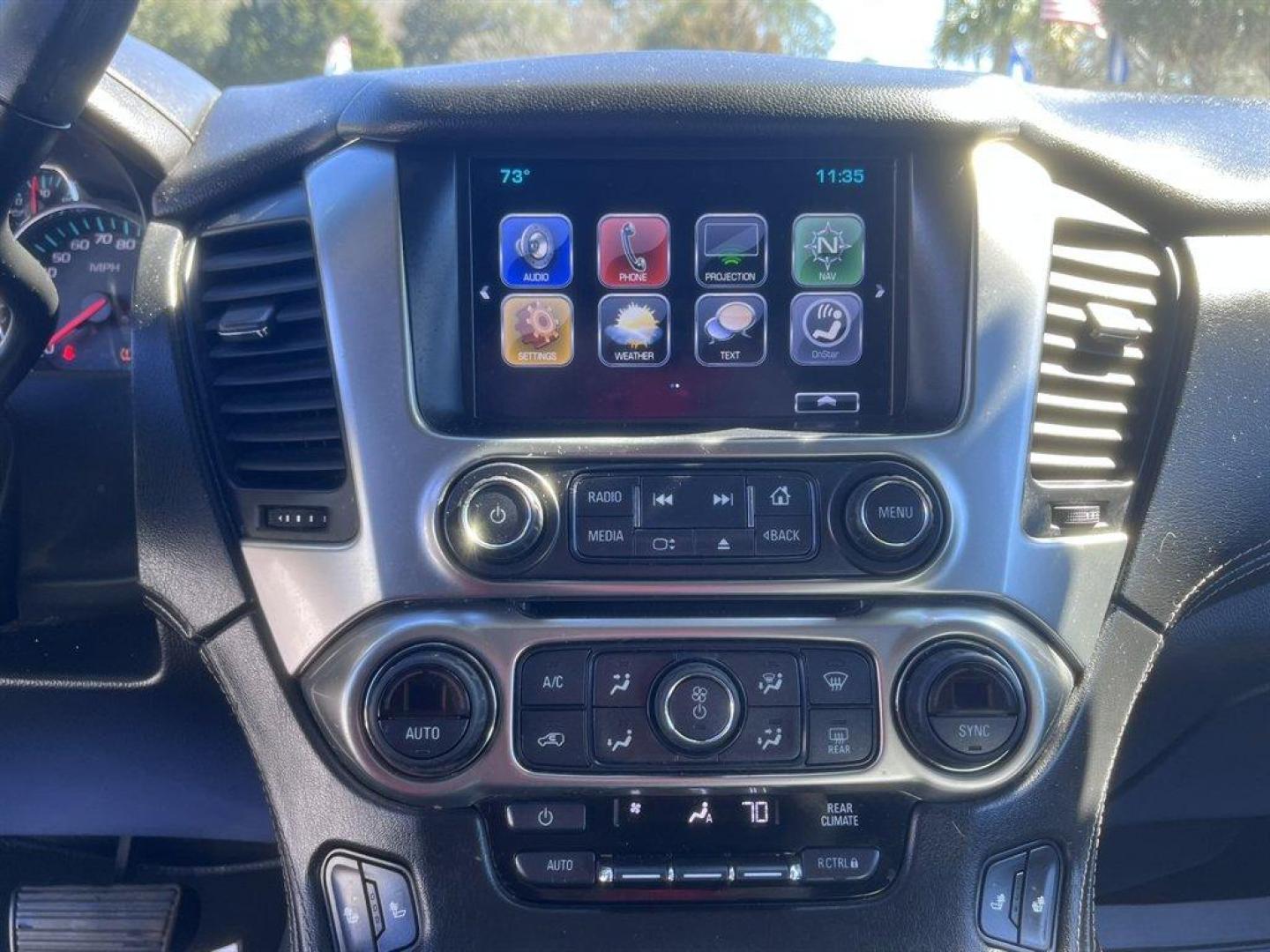 2017 Black /Black Chevrolet Tahoe (1GNSCBKC2HR) with an 5.3l V8 DI VVT Flex 5.3l engine, Automatic transmission, located at 745 East Steele Rd., West Columbia, SC, 29170, (803) 755-9148, 33.927212, -81.148483 - Special Internet Price! 2017 Chevrolet Tahoe with AM/FM radio, Bluetooth, Cruise control, Backup camera, Navigation, Leather interior, Keyless entry, 3rd row seating, Heated front seats, Powered front seats, Powered windows, Powered door locks, Plus more! - Photo#14