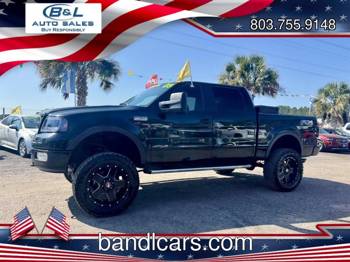 2005 Black /Black Ford F150 (1FTPW14535K) with an 5.4l V8 EFI Sohc 5.4l engine, Automatic transmission, located at 745 East Steele Rd., West Columbia, SC, 29170, (803) 755-9148, 33.927212, -81.148483 - Photo#0