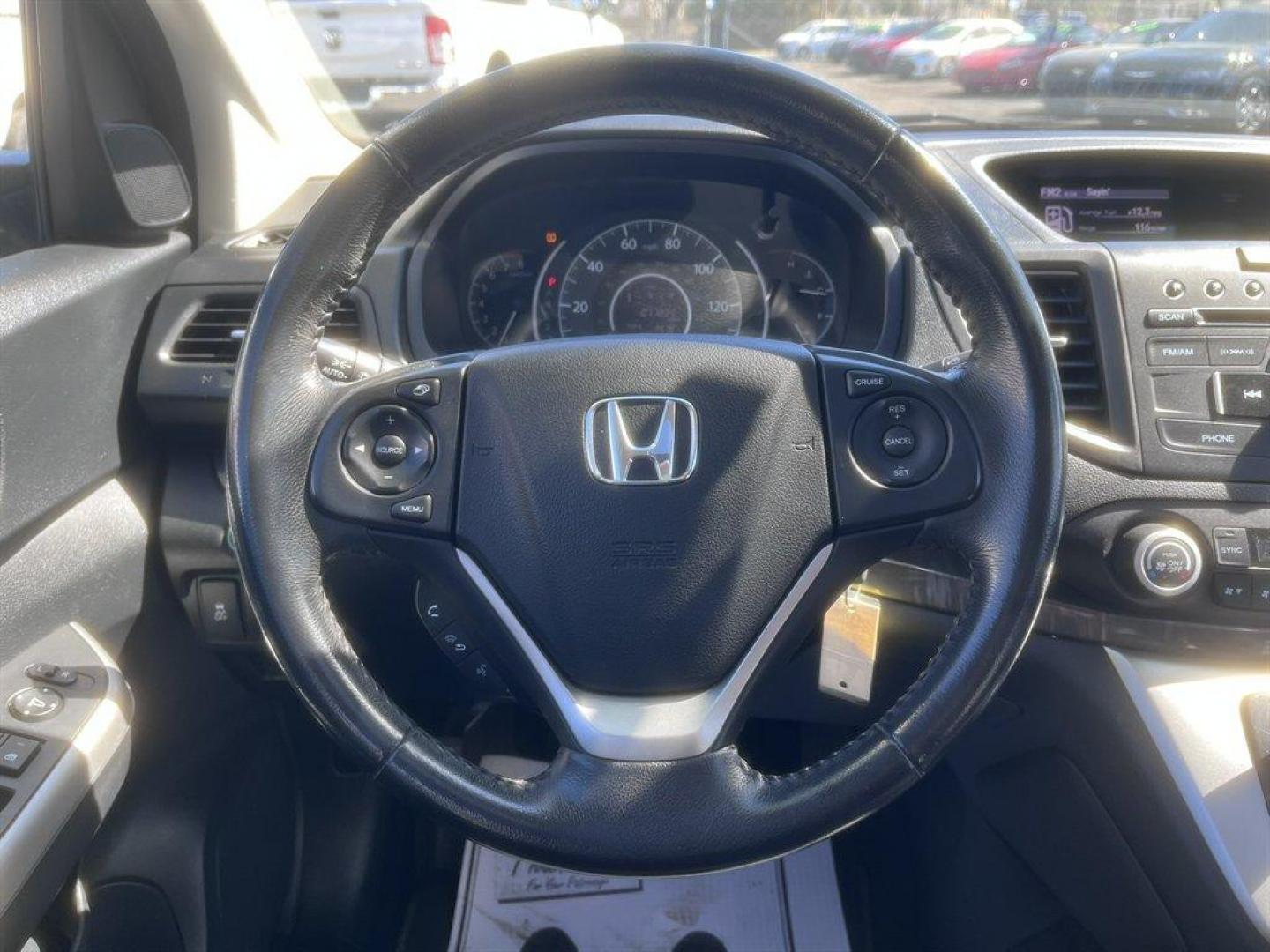 2013 White /Black Honda CR-V (5J6RM4H72DL) with an 2.4l I-4 MPI Dohc 2.4l engine, Automatic transmission, located at 745 East Steele Rd., West Columbia, SC, 29170, (803) 755-9148, 33.927212, -81.148483 - Special Internet Price! 2013 Honda CR-V with AM/FM radio, Bluetooth, Backup camera, Cruise control, Keyless entry, Sunroof, Leather interior, Powered windows, Powered door locks, Plus more! - Photo#7