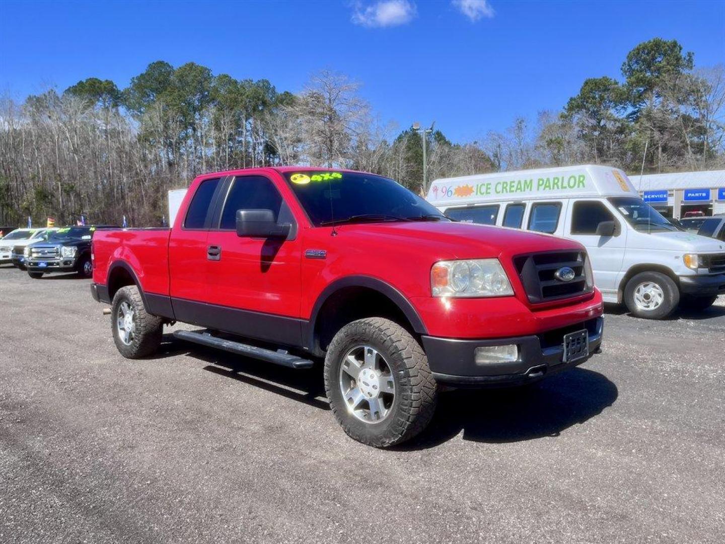 2005 Red /Grey Ford F150 (1FTPX14525N) with an 5.4l V8 EFI Sohc 5.4l engine, Automatic transmission, located at 745 East Steele Rd., West Columbia, SC, 29170, (803) 755-9148, 33.927212, -81.148483 - Special Internet Price! 2005 Ford F150 with AM/FM radio, Cruise control, Cloth interior, Manual air conditioning, 4X4, Powered windows, Powered door locks, Plus more! - Photo#2