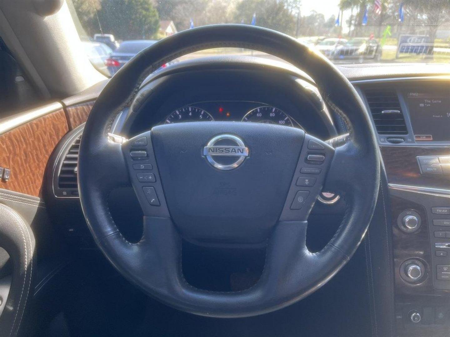 2017 Silver /Black Nissan Armada (JN8AY2NC5H9) with an 5.6l V8 MPI Dohc 5.6l engine, Automatic transmission, located at 745 East Steele Rd., West Columbia, SC, 29170, (803) 755-9148, 33.927212, -81.148483 - Special Internet Price! 2017 Nissan Armada Platinum with AM/FM radio, Bluetooth, Navigation, Backup camera, Cruise control, Sunroof, Keyless entry, Push to start, Leather interior, Heated seats, Powered front seats, 3rd row seating, Powered windows, Powered door locks, Plus more! - Photo#7