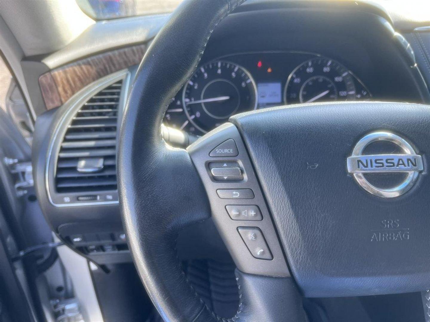 2017 Silver /Black Nissan Armada (JN8AY2NC5H9) with an 5.6l V8 MPI Dohc 5.6l engine, Automatic transmission, located at 745 East Steele Rd., West Columbia, SC, 29170, (803) 755-9148, 33.927212, -81.148483 - Special Internet Price! 2017 Nissan Armada Platinum with AM/FM radio, Bluetooth, Navigation, Backup camera, Cruise control, Sunroof, Keyless entry, Push to start, Leather interior, Heated seats, Powered front seats, 3rd row seating, Powered windows, Powered door locks, Plus more! - Photo#8