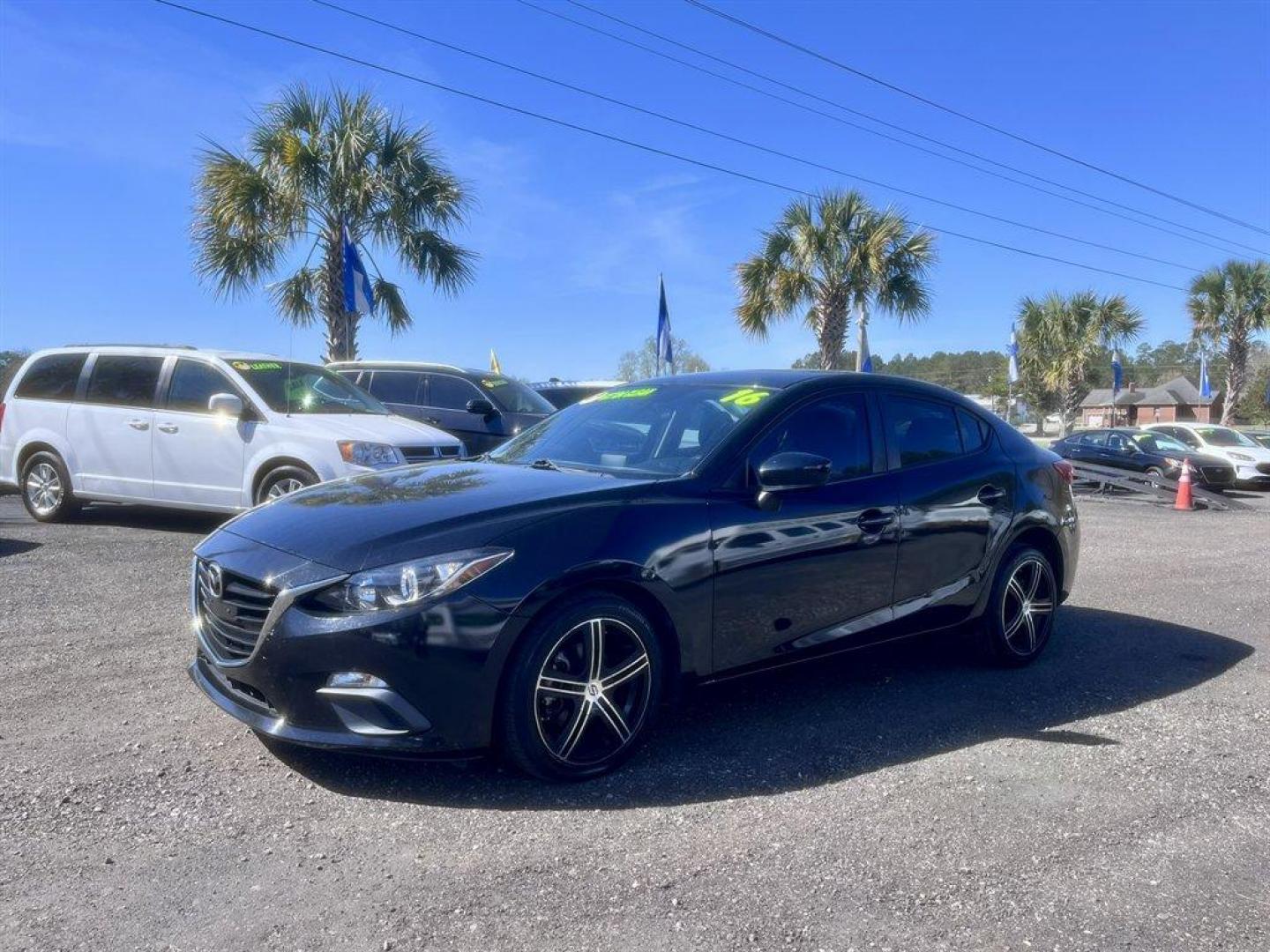 2016 Black /Black Mazda Mazda3 (JM1BM1T70G1) with an 2.0l I-4 DI Dohc 2.0l engine, Automatic transmission, located at 745 East Steele Rd., West Columbia, SC, 29170, (803) 755-9148, 33.927212, -81.148483 - Special Internet Price! 2016 Mazda Mazda3 with AM/FM radio, Bluetooth, Backup camera, Cruise control, Cloth interior, Keyless entry, Push to start, Powered windows, Powered door locks, Plus more! - Photo#0