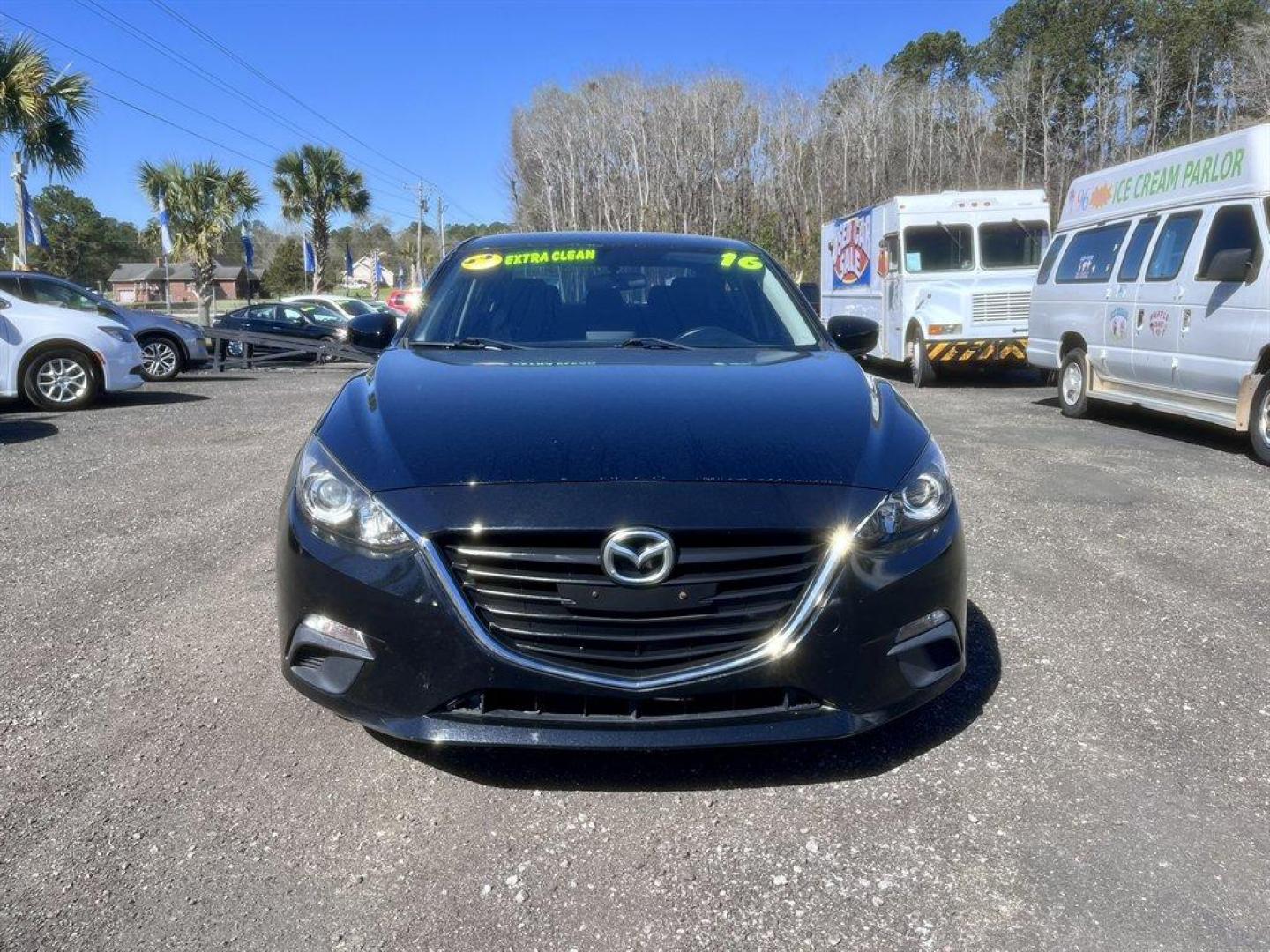 2016 Black /Black Mazda Mazda3 (JM1BM1T70G1) with an 2.0l I-4 DI Dohc 2.0l engine, Automatic transmission, located at 745 East Steele Rd., West Columbia, SC, 29170, (803) 755-9148, 33.927212, -81.148483 - Special Internet Price! 2016 Mazda Mazda3 with AM/FM radio, Bluetooth, Backup camera, Cruise control, Cloth interior, Keyless entry, Push to start, Powered windows, Powered door locks, Plus more! - Photo#1