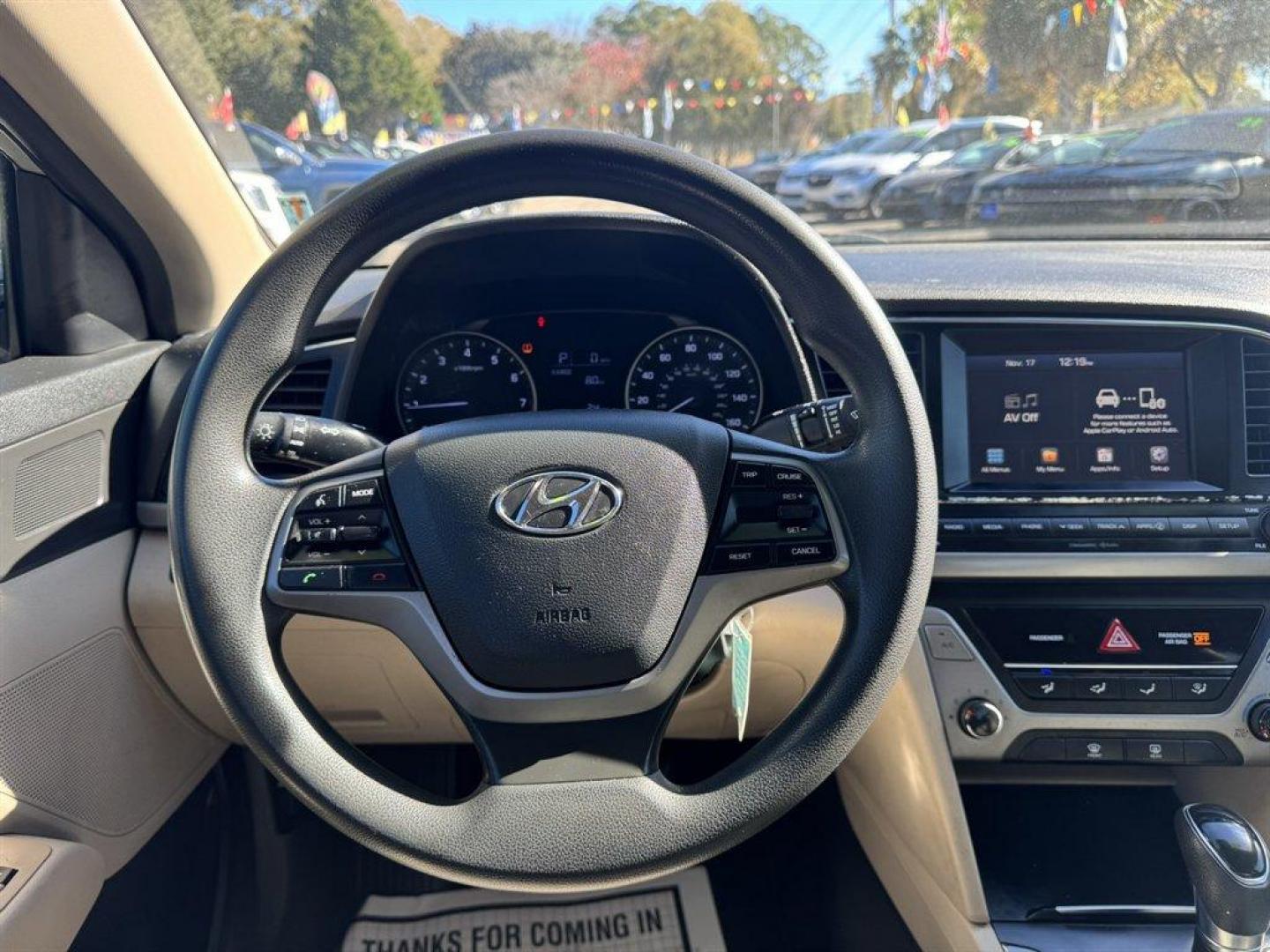 2017 Tan /Taupe Hyundai Elantra (5NPD84LF2HH) with an 2.0l I-4 MPI Dohc 2.0l engine, Automatic transmission, located at 745 East Steele Rd., West Columbia, SC, 29170, (803) 755-9148, 33.927212, -81.148483 - Special Internet Price! 2017 Hyundai Elantra - Photo#7