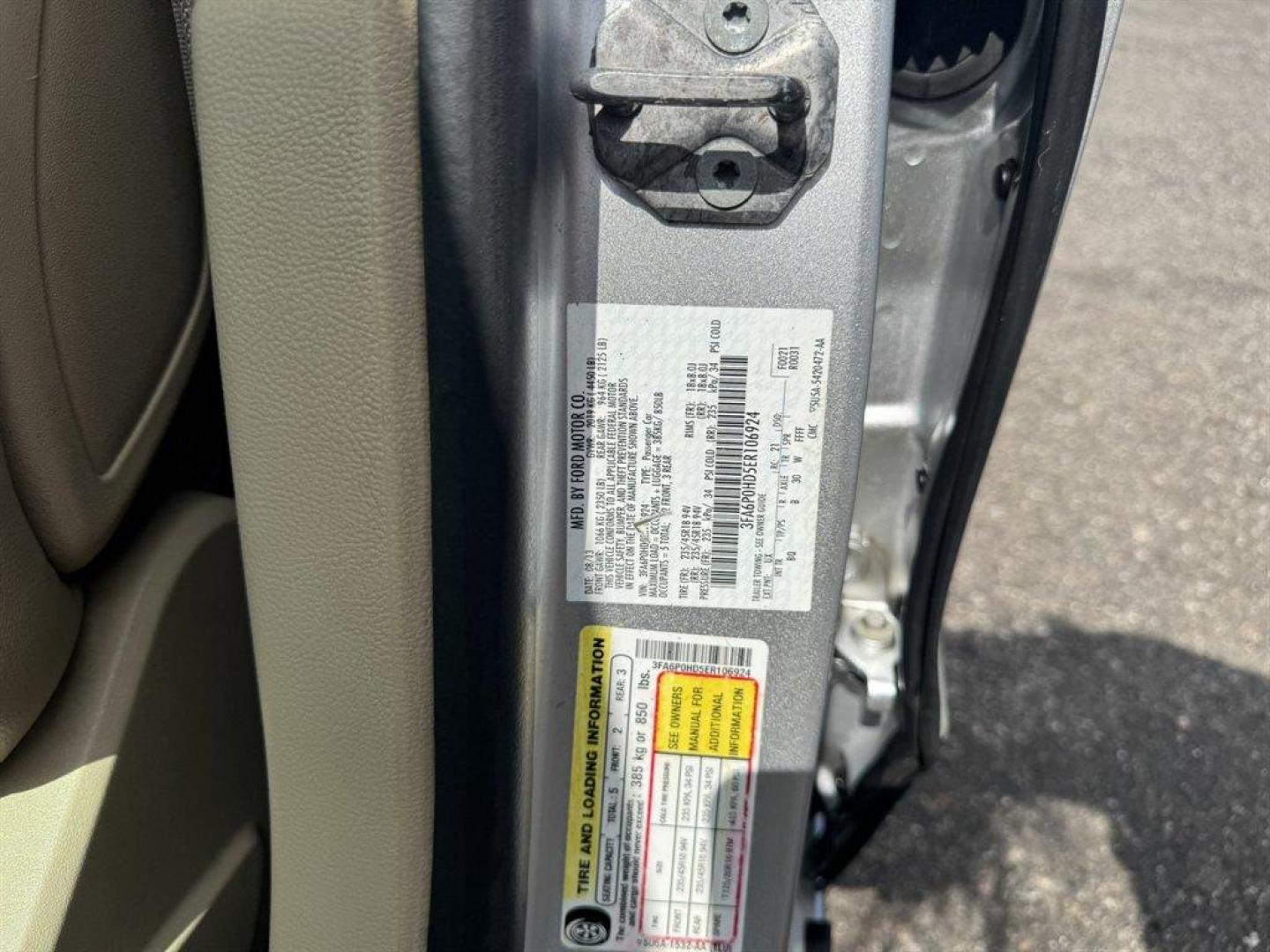 2014 Silver /Taupe Ford Fusion (3FA6P0HD5ER) with an 1.5l I-4 DI Dohc Ecoboost engine, Automatic transmission, located at 745 East Steele Rd., West Columbia, SC, 29170, (803) 755-9148, 33.927212, -81.148483 - Special Internet Price! 2014 Ford Fusion with AM/FM radio, Bluetooth, Backup camera, Navigation, Leather interior, Keyless entry, Sunroof, Powered windows, Powered door locks, Plus more! - Photo#37