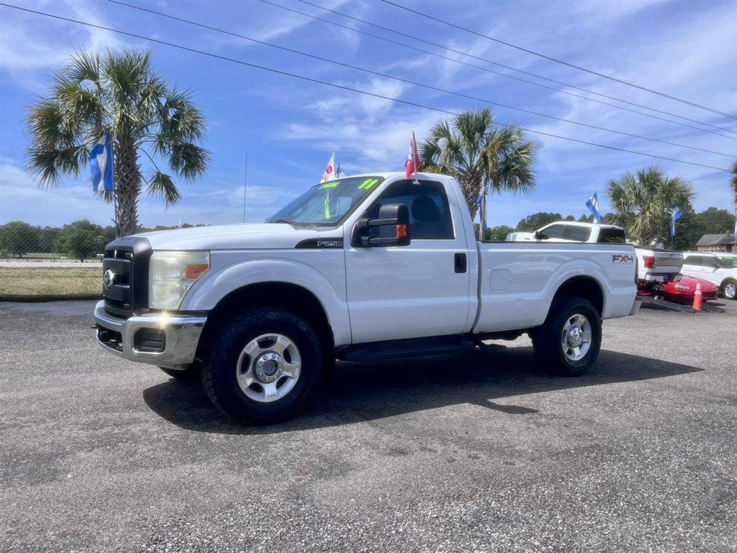 2011 White /Grey Ford F250sd (1FTBF2B65BE) with an 6.2l V8 EFI Sohc Flex 6.2 engine, Automatic transmission, located at 745 East Steele Rd., West Columbia, SC, 29170, (803) 755-9148, 33.927212, -81.148483 - Special Internet Price! 2011 Ford F250SD - Photo#0