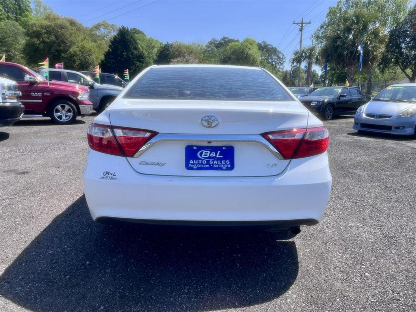 2016 White /Tan Toyota Camry (4T1BF1FK9GU) with an 2.5l I-4 SFI Dohc VVT-I 2 engine, Automatic transmission, located at 745 East Steele Rd., West Columbia, SC, 29170, (803) 755-9148, 33.927212, -81.148483 - Special Internet Price! 2016 Toyota Camry LE with AM/FM radio, Backup camera, Cruise control, Cloth interior, Keyless entry, Powered driver seat, Powered windows, Powered door locks, Plus more! - Photo#4