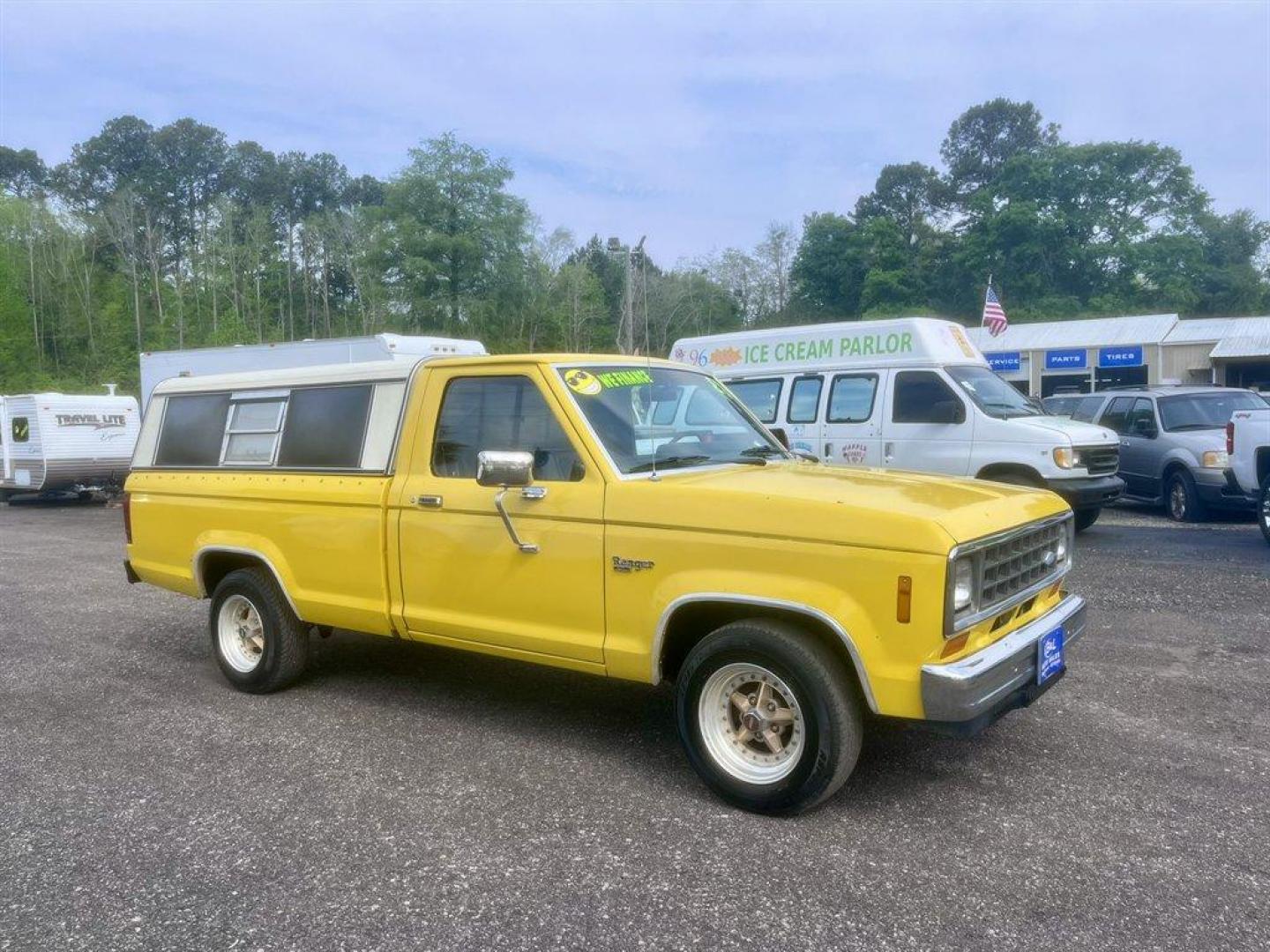 1983 Yellow /Black Ford Ranger (1FTCR10A9DU) with an 2.3l I-4 1bbl 2.3l engine, Manual transmission, located at 745 East Steele Rd., West Columbia, SC, 29170, (803) 755-9148, 33.927212, -81.148483 - Special Internet Price! 1983 Ford Ranger - Photo#2