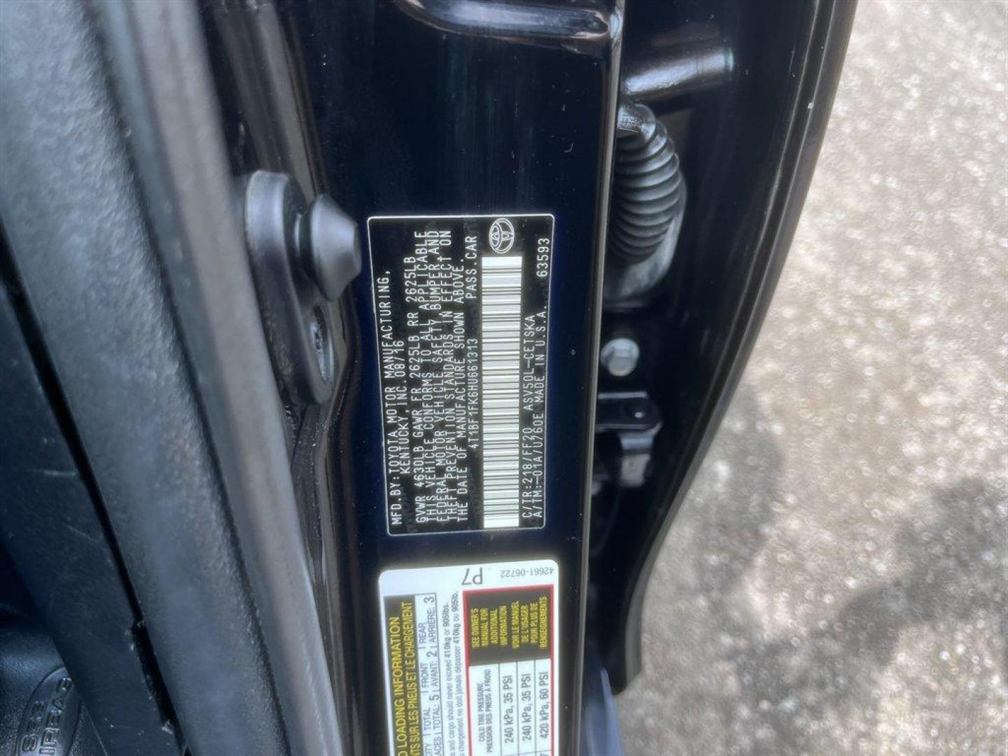 2017 Black /Black Toyota Camry (4T1BF1FK6HU) with an 2.5l I-4 SFI Dohc VVT-I 2 engine, Automatic transmission, located at 745 East Steele Rd., West Columbia, SC, 29170, (803) 755-9148, 33.927212, -81.148483 - Special Internet Price! 2017 Toyota Camry with AM/FM radio, Bluetooth, Backup camera, Navigation, Cruise control, Keyless entry, Powered driver seat, Leather interior, Powered windows, Powered door locks, Plus more! - Photo#31