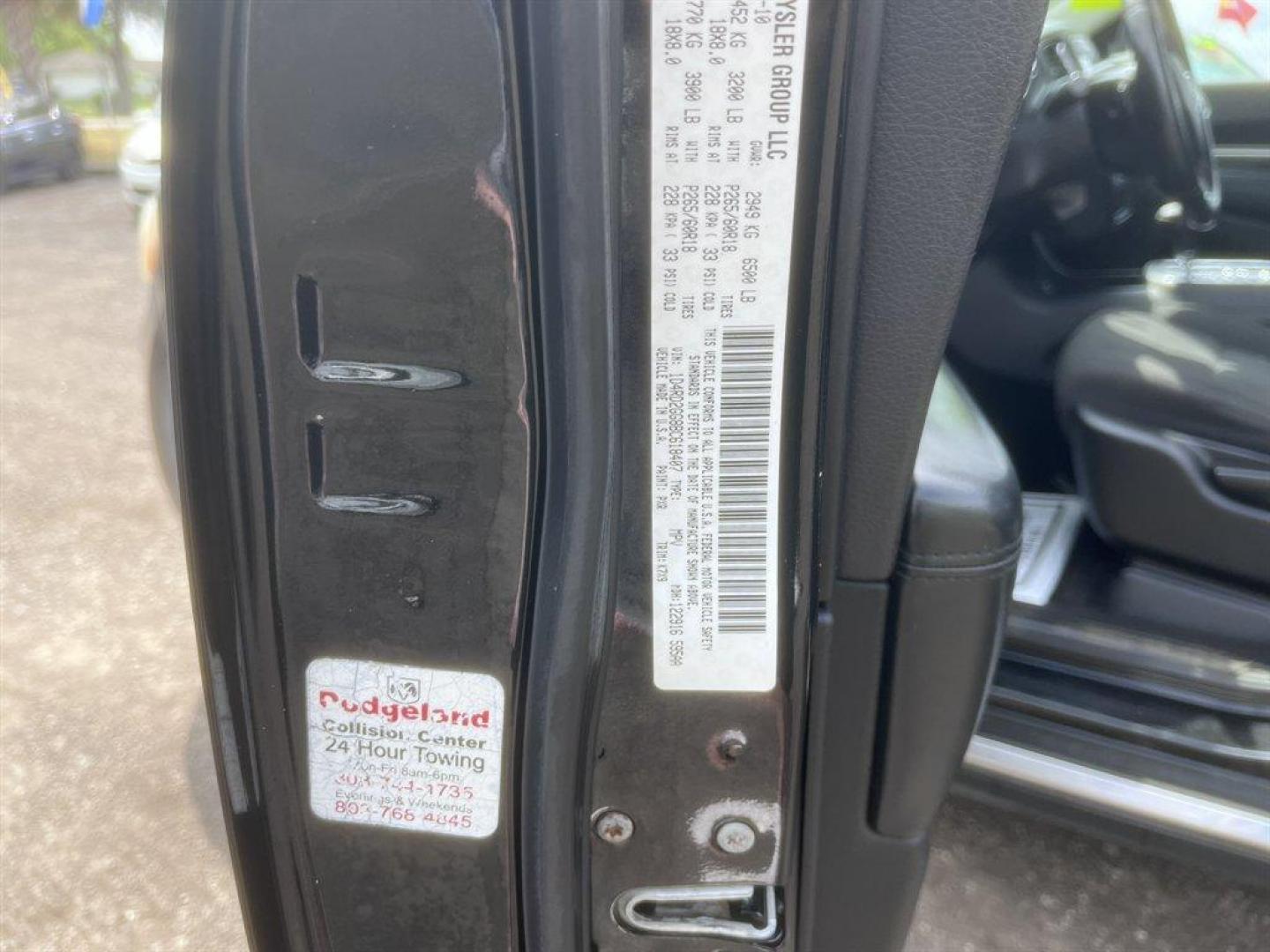 2011 Black /Black Dodge Durango (1D4RD2GG8BC) with an 3.6l V6 MPI Dohc 3.6l engine, Automatic transmission, located at 745 East Steele Rd., West Columbia, SC, 29170, (803) 755-9148, 33.927212, -81.148483 - Special Internet Price! 2011 Dodge Durango with AM/FM radio, Backup camera, Cruise control, 3rd row seating, Cloth interior, Powered windows, Powered door locks, Plus more! - Photo#31