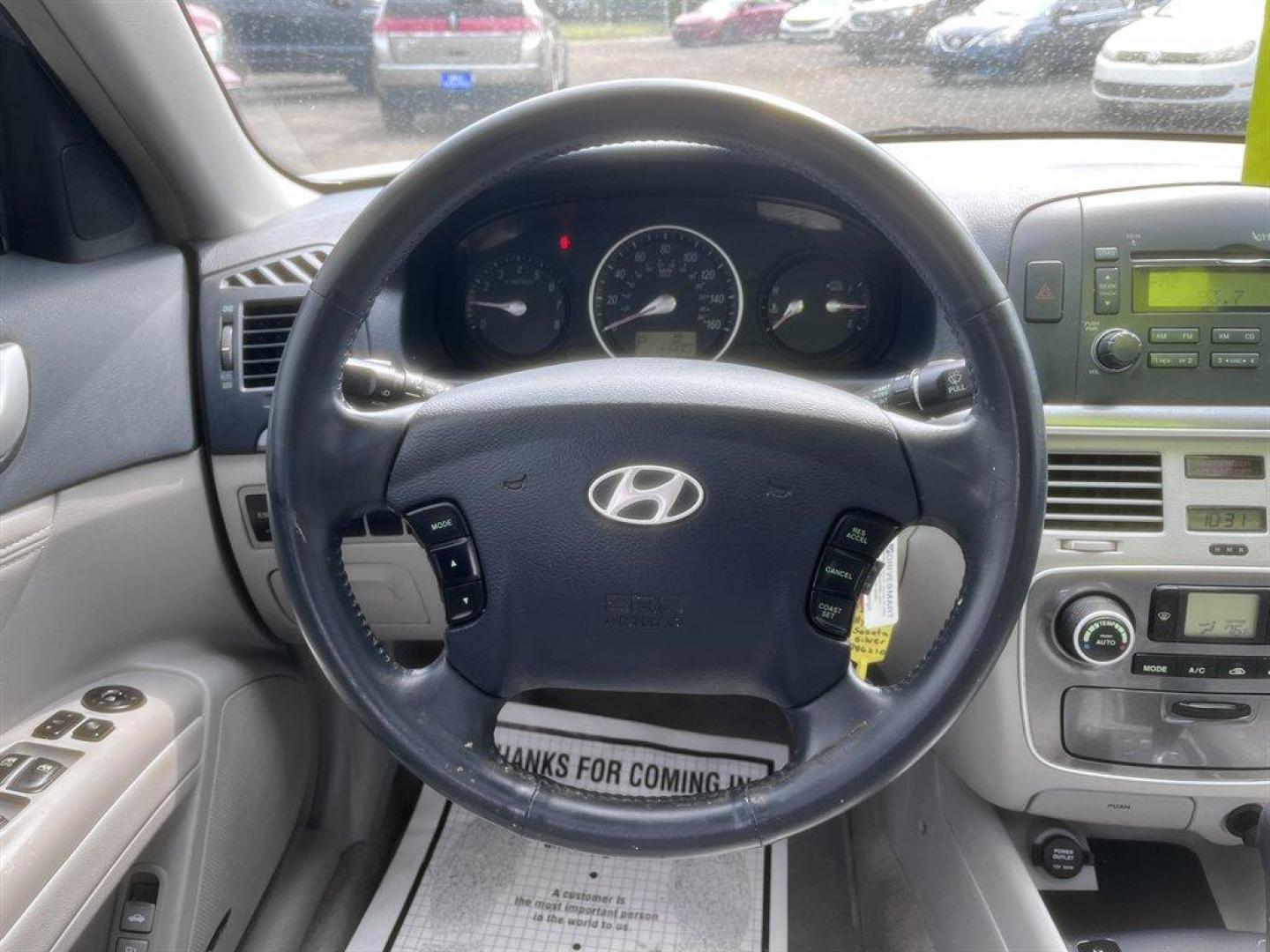 2008 Grey /Grey Hyundai Sonata (5NPEU46F48H) with an 3.3l V6 MPI Dohc 3.3l engine, Automatic transmission, located at 745 East Steele Rd., West Columbia, SC, 29170, (803) 755-9148, 33.927212, -81.148483 - Special Internet Price! 2008 Hyundai Sonata with AM/FM radio, Cruise control, Sunroof, Powered driver seat, Leather interior, Powered windows, Powered door locks, Plus more! - Photo#7