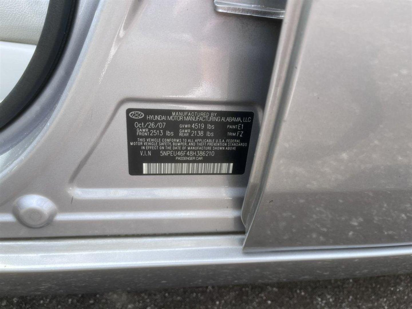 2008 Grey /Grey Hyundai Sonata (5NPEU46F48H) with an 3.3l V6 MPI Dohc 3.3l engine, Automatic transmission, located at 745 East Steele Rd., West Columbia, SC, 29170, (803) 755-9148, 33.927212, -81.148483 - Special Internet Price! 2008 Hyundai Sonata with AM/FM radio, Cruise control, Sunroof, Powered driver seat, Leather interior, Powered windows, Powered door locks, Plus more! - Photo#34