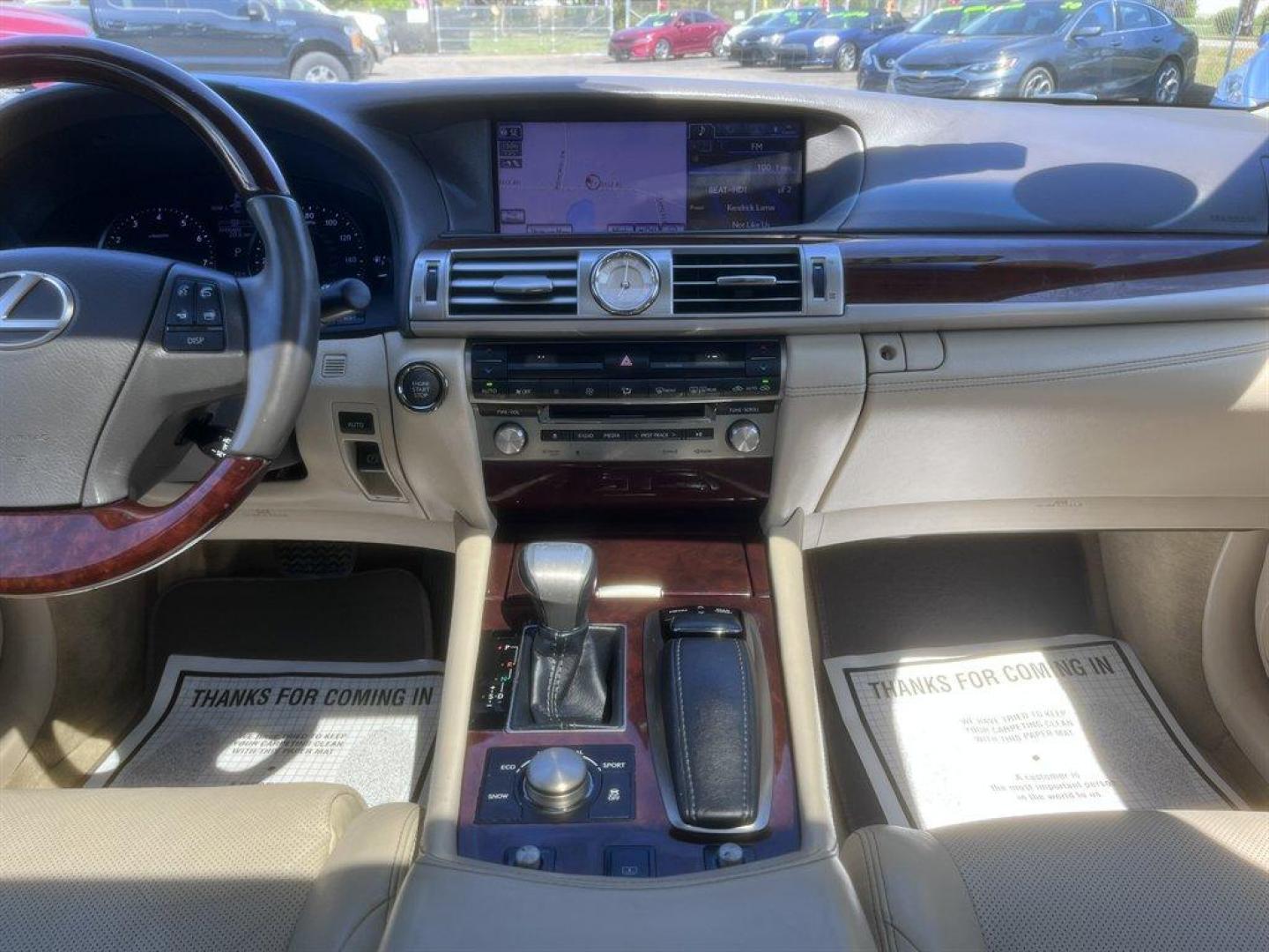 2013 Black /Tan Lexus LS 460 (JTHBL5EF9D5) with an 4.6l V8 SFI Dohc VVT-I 4. engine, Automatic transmission, located at 745 East Steele Rd., West Columbia, SC, 29170, (803) 755-9148, 33.927212, -81.148483 - Special Internet Price! 2013 Lexus LS with AM/FM radio, Backup camera, Navigation, Sunroof, Push to start, Keyless entry, Powered front seats, Heating and cooling front seats, Leather interior, Powered windows, Powered door locks, Plus more! - Photo#11