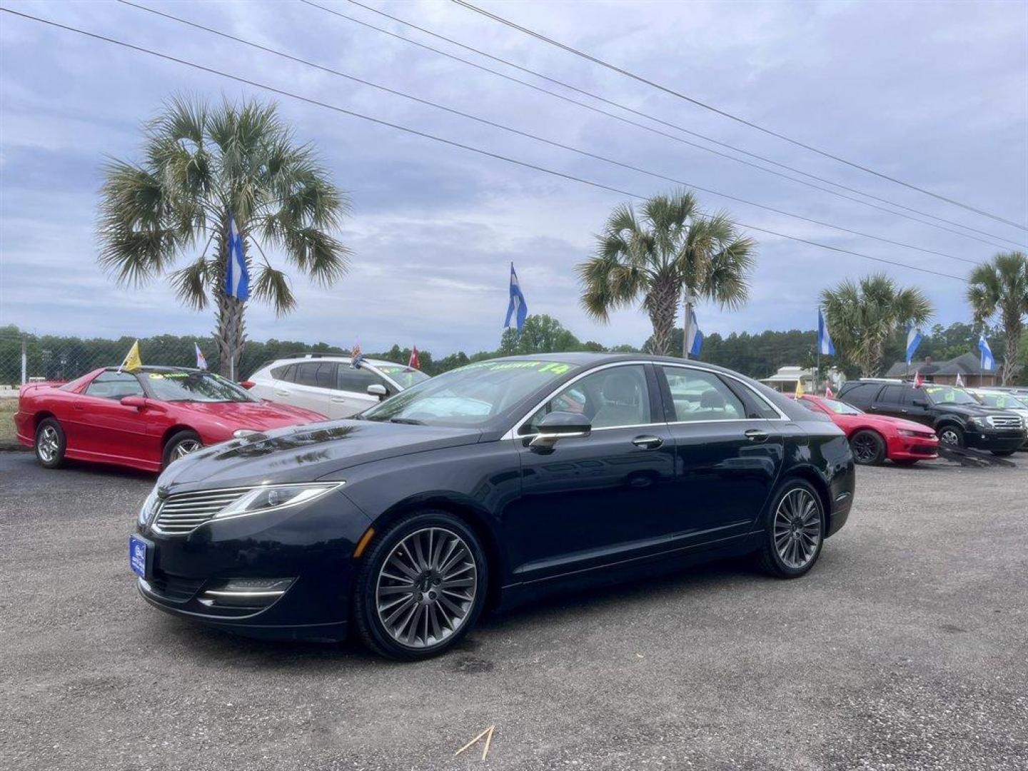2014 Black /Taupe Lincoln MKZ (3LN6L2G93ER) with an 2.0l I-4 DI T/C Ecoboost engine, Automatic transmission, located at 745 East Steele Rd., West Columbia, SC, 29170, (803) 755-9148, 33.927212, -81.148483 - Special Internet Price! 2014 Lincoln MKZ with AM/FM radio, Bluetooth for phone, Navigation, Cruise control, Sunroof, Keyless entry, Push to start, Leather interior, Powered windows, Powered door locks, Plus more! - Photo#0