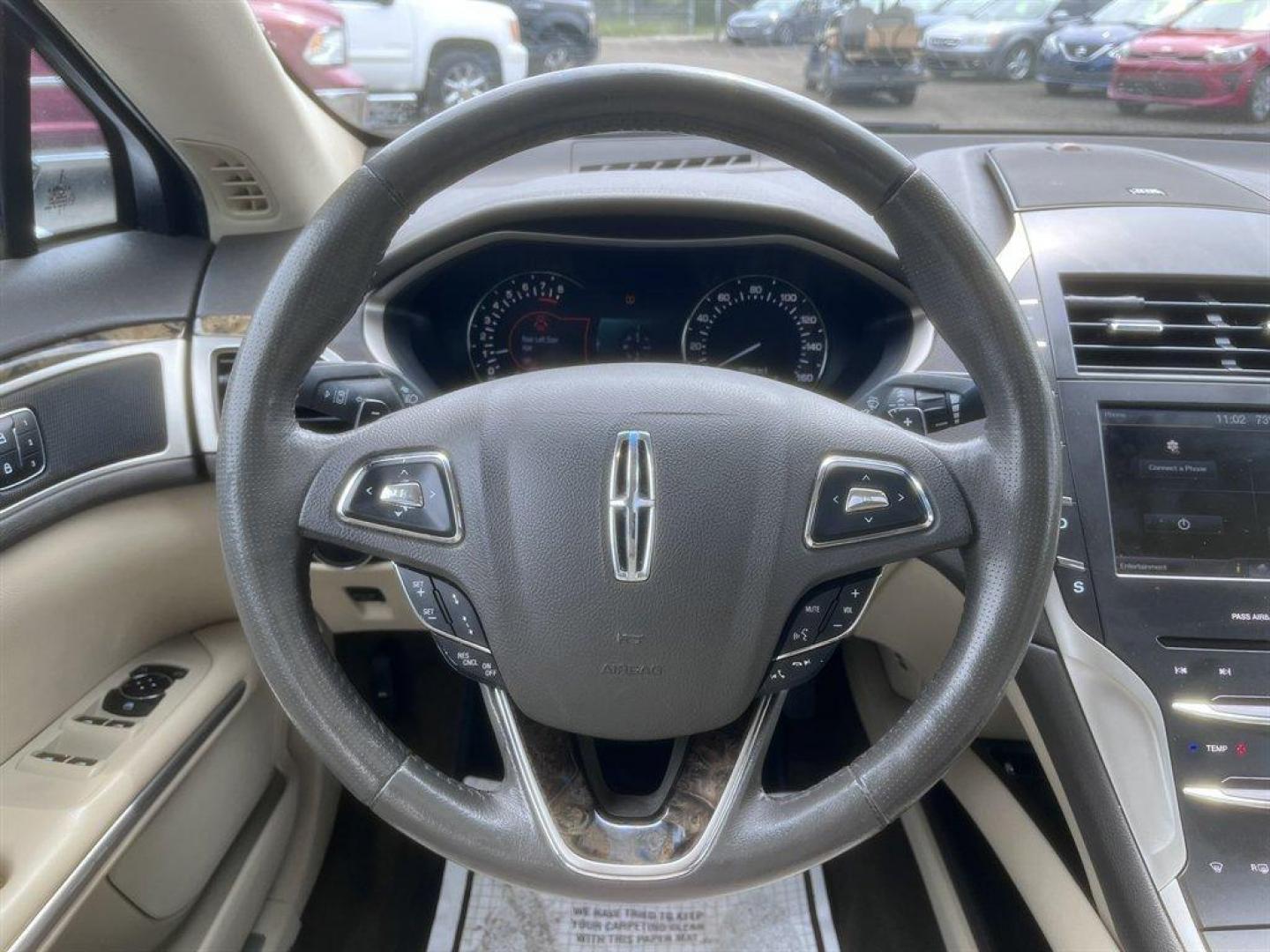 2014 Black /Taupe Lincoln MKZ (3LN6L2G93ER) with an 2.0l I-4 DI T/C Ecoboost engine, Automatic transmission, located at 745 East Steele Rd., West Columbia, SC, 29170, (803) 755-9148, 33.927212, -81.148483 - Special Internet Price! 2014 Lincoln MKZ with AM/FM radio, Bluetooth for phone, Navigation, Cruise control, Sunroof, Keyless entry, Push to start, Leather interior, Powered windows, Powered door locks, Plus more! - Photo#7