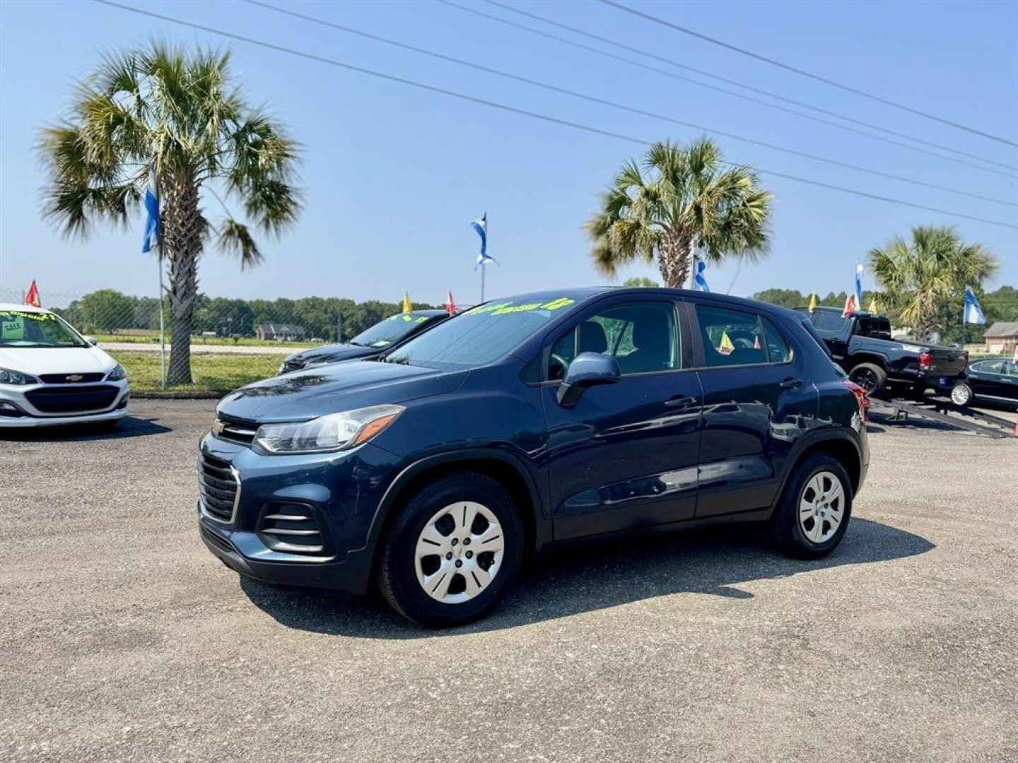 2018 Blue /Black Chevrolet Trax (3GNCJKSB5JL) with an 1.4l I-4 MFI Dohc T/C 1.4 engine, Automatic transmission, located at 745 East Steele Rd., West Columbia, SC, 29170, (803) 755-9148, 33.927212, -81.148483 - Special Internet Price! 2018 Chevrolet Trax with AM/FM radio, Backup camera, Cruise control, Cloth interior, Powered windows, Powered door locks, Plus more! - Photo#0