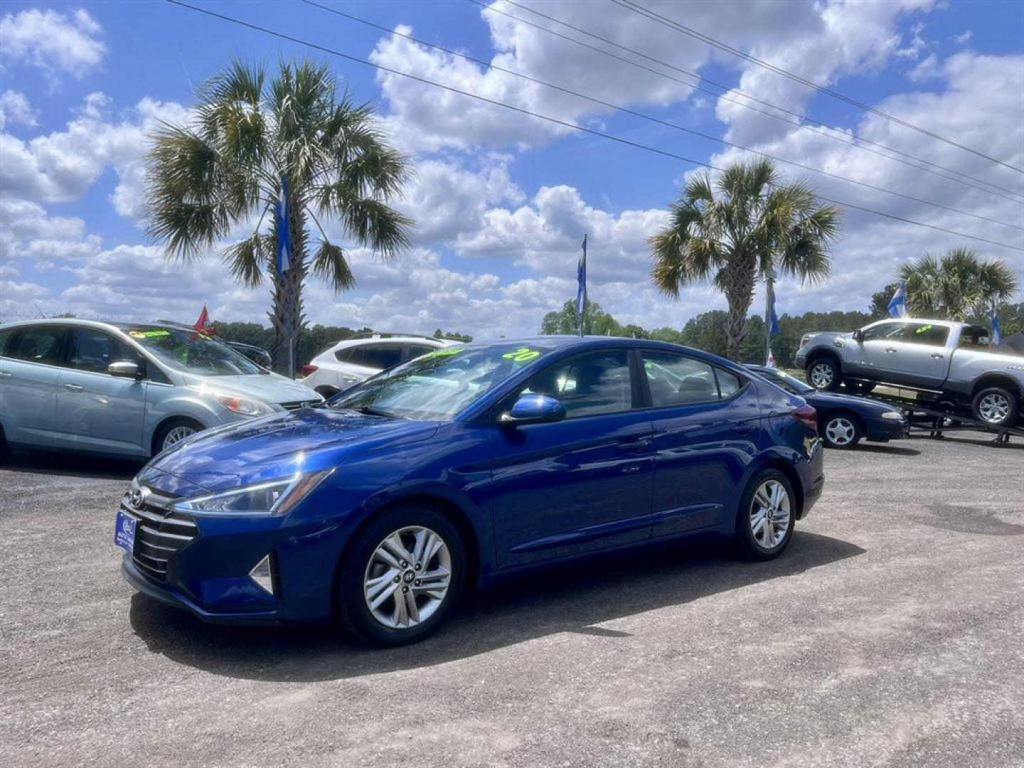 2020 Blue /Grey Hyundai Elantra (5NPD84LF9LH) with an 2.0l I-4 MPI Dohc 2.0l engine, Automatic transmission, located at 745 East Steele Rd., West Columbia, SC, 29170, (803) 755-9148, 33.927212, -81.148483 - Special Internet Price! 2020 Hyundai Elantra with AM/FM radio, Backup camera, Cruise control, Cloth interior, Powered windows, Powered door locks, Plus more! - Photo#0