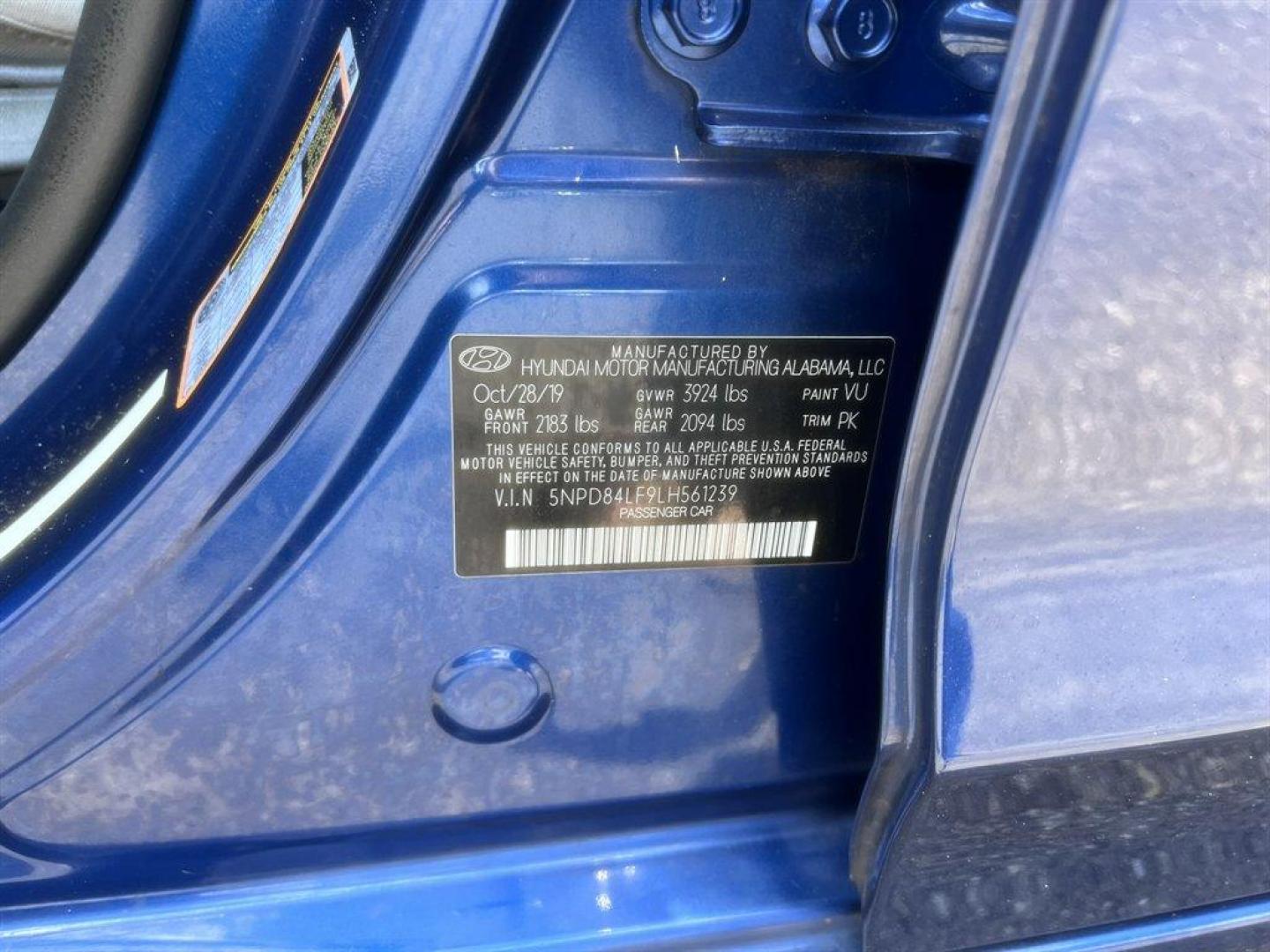 2020 Blue /Grey Hyundai Elantra (5NPD84LF9LH) with an 2.0l I-4 MPI Dohc 2.0l engine, Automatic transmission, located at 745 East Steele Rd., West Columbia, SC, 29170, (803) 755-9148, 33.927212, -81.148483 - Special Internet Price! 2020 Hyundai Elantra with AM/FM radio, Backup camera, Cruise control, Cloth interior, Powered windows, Powered door locks, Plus more! - Photo#30