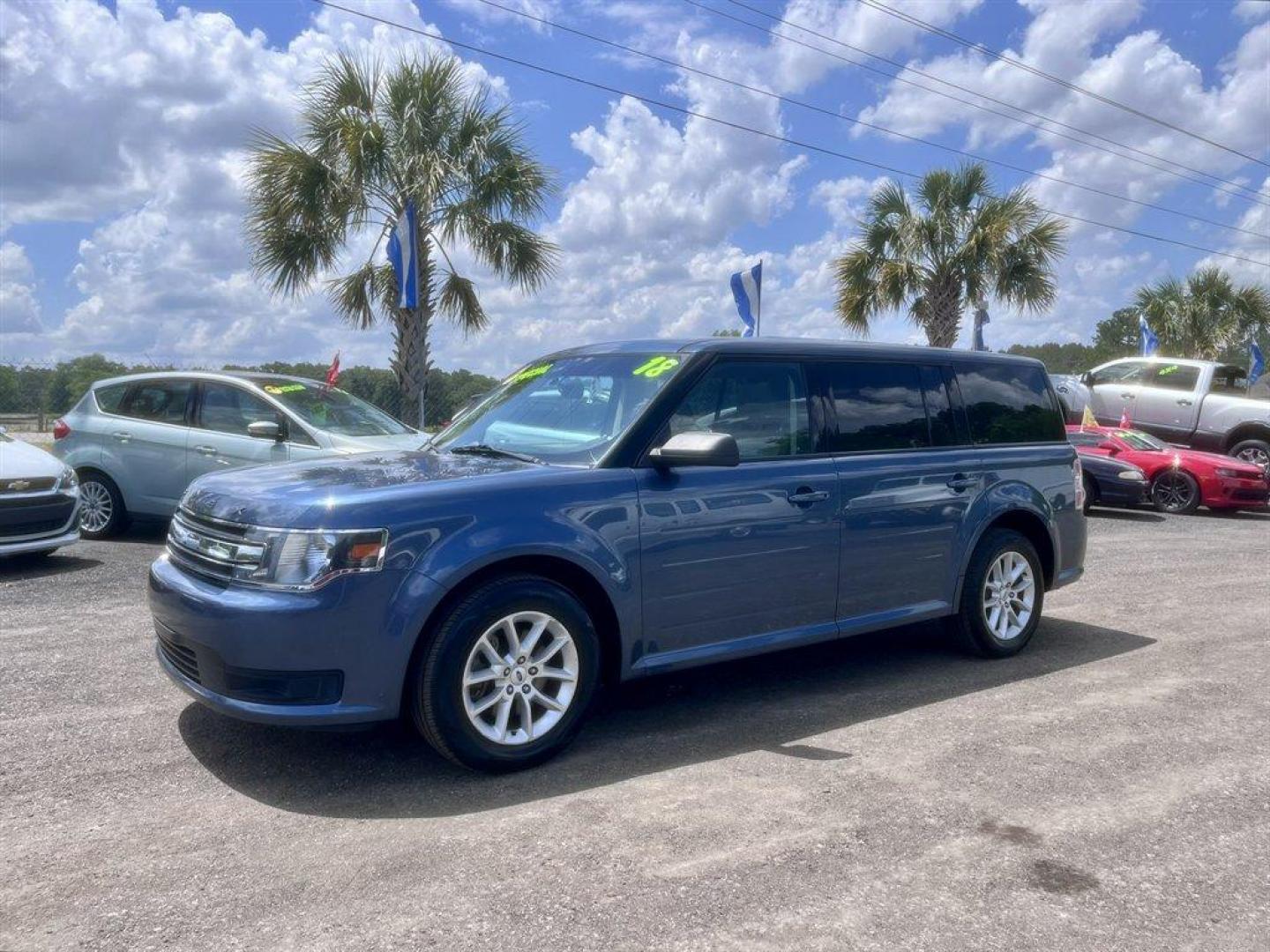 2018 Blue /Taupe Ford Flex (2FMGK5B85JB) with an 3.5l V6 Smpi TI-VCT 3.5l engine, Automatic transmission, located at 745 East Steele Rd., West Columbia, SC, 29170, (803) 755-9148, 33.927212, -81.148483 - Special Internet Price! 2018 Ford Flex - Photo#0