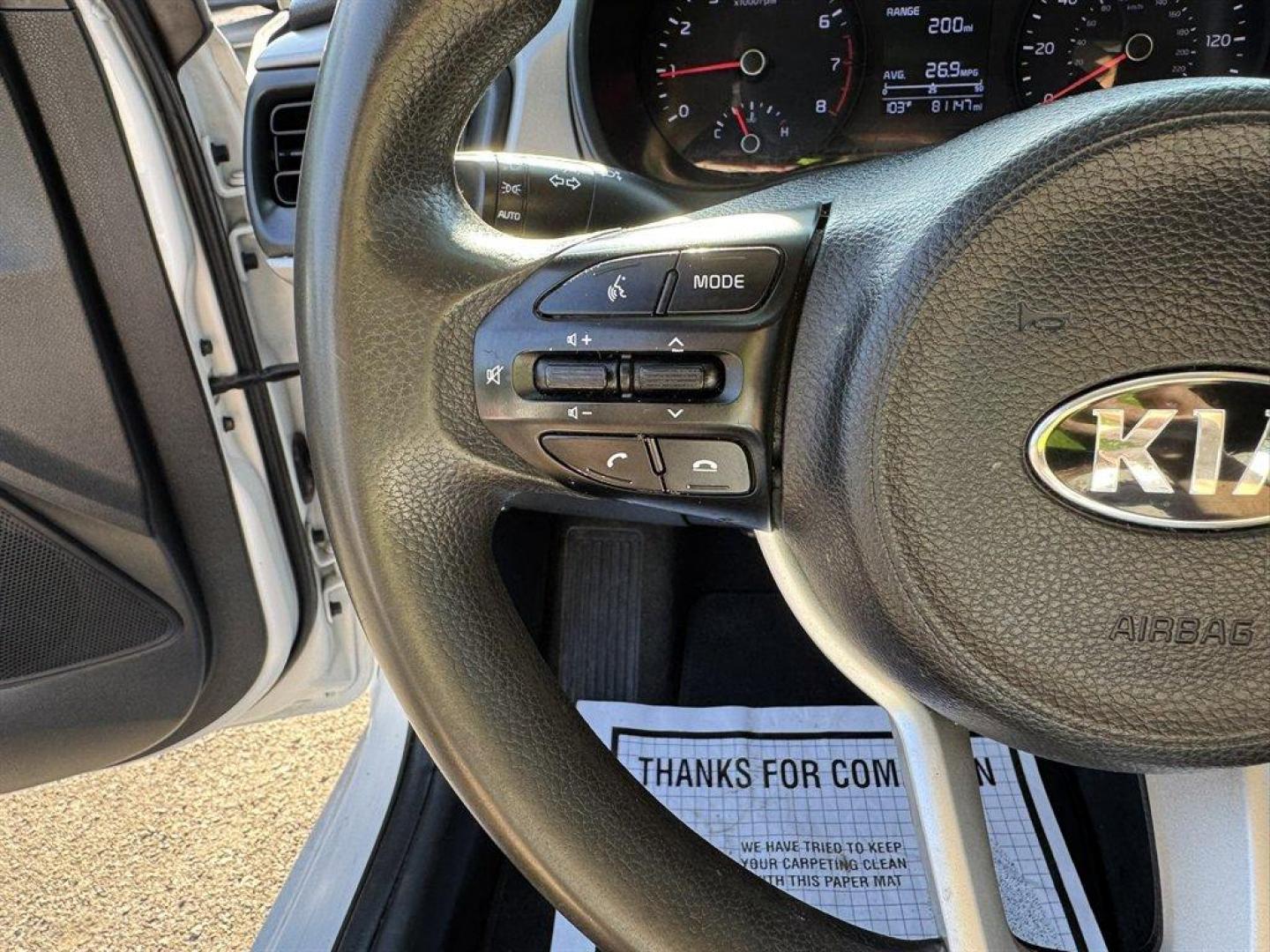 2021 White /Black Kia Rio (3KPA24ADXME) with an 1.6l I-4 DI Dohc Cvvt 1.6 engine, Automatic transmission, located at 745 East Steele Rd., West Columbia, SC, 29170, (803) 755-9148, 33.927212, -81.148483 - Special Internet Price! 2021 Kia Rio with AM/FM radio, Bluetooth, Keyless entry, Cloth interior, Powered windows, Powered door locks, Plus more! - Photo#8