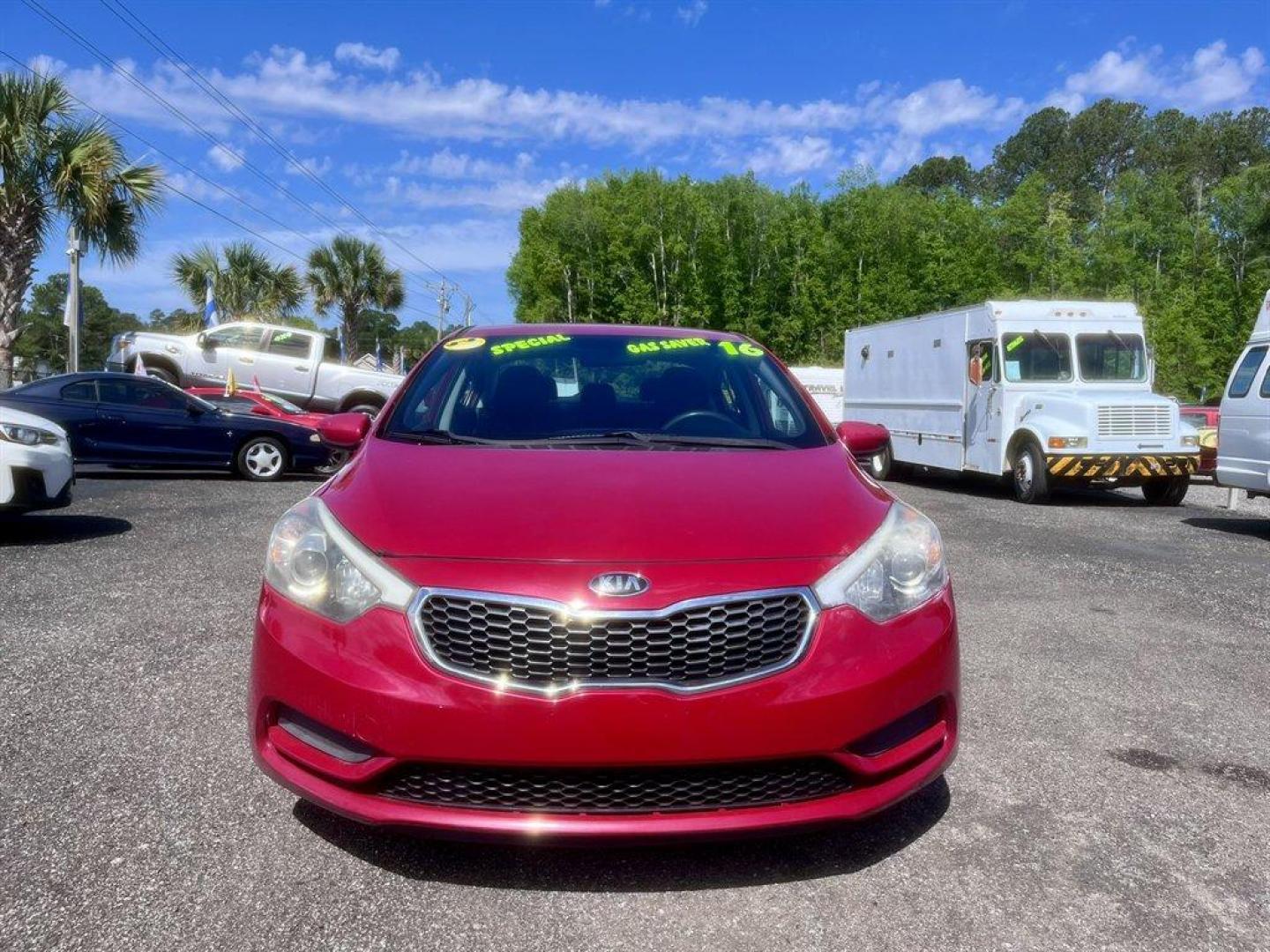 2016 Red /Black Kia Forte (KNAFK4A66G5) with an 1.8l I-4 MPI 1.8l engine, Automatic transmission, located at 745 East Steele Rd., West Columbia, SC, 29170, (803) 755-9148, 33.927212, -81.148483 - Special Internet Price! 2016 Kia Forte with AM/FM radio, Cruise control, Keyless entry, Cloth interior, Powered windows, Powered door locks, Plus more! - Photo#1