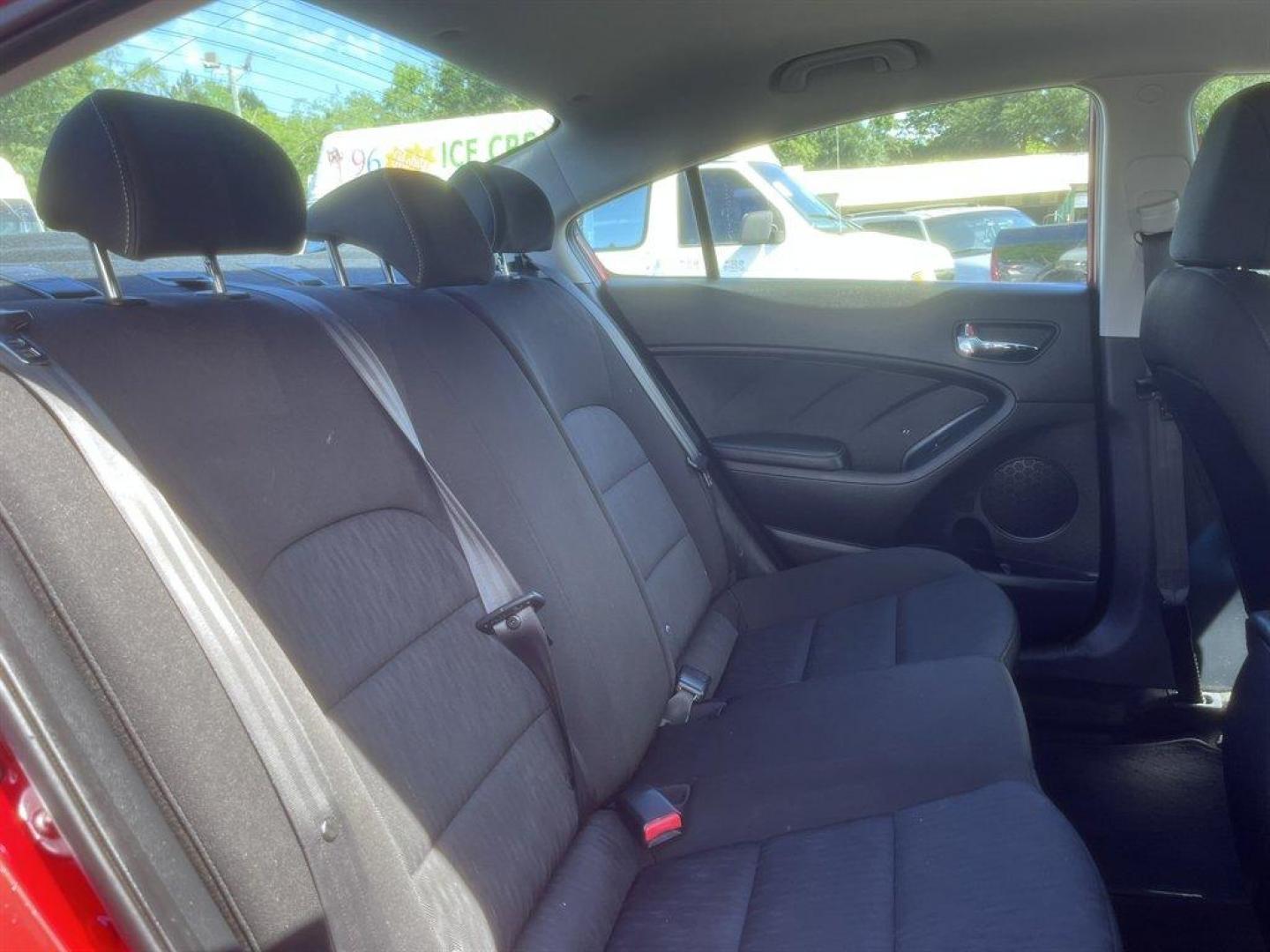 2016 Red /Black Kia Forte (KNAFK4A66G5) with an 1.8l I-4 MPI 1.8l engine, Automatic transmission, located at 745 East Steele Rd., West Columbia, SC, 29170, (803) 755-9148, 33.927212, -81.148483 - Special Internet Price! 2016 Kia Forte with AM/FM radio, Cruise control, Keyless entry, Cloth interior, Powered windows, Powered door locks, Plus more! - Photo#23