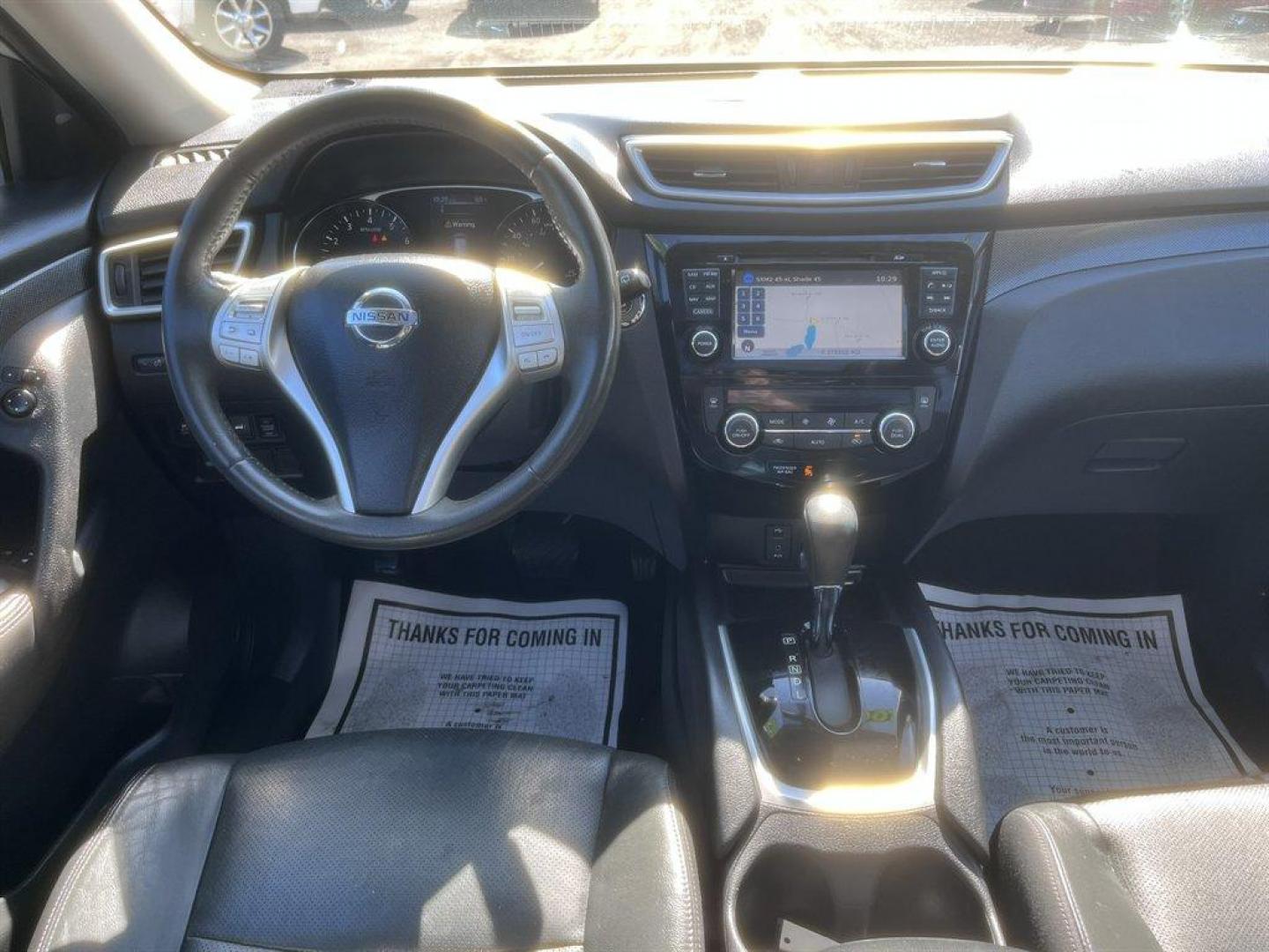 2015 Silver /Black Nissan Rogue (5N1AT2MT5FC) with an 2.5l I-4 MPI Dohc 2.5l engine, Automatic transmission, located at 745 East Steele Rd., West Columbia, SC, 29170, (803) 755-9148, 33.927212, -81.148483 - Special Internet Price! 2015 Nissan Rogue with AM/FM radio, Backup camera, Navigation, Push to start, Keyless entry, Cruise control, Panoramic sunroof, Leather interior, Heated front seats, Powered windows, Powered door locks, Plus more! - Photo#6