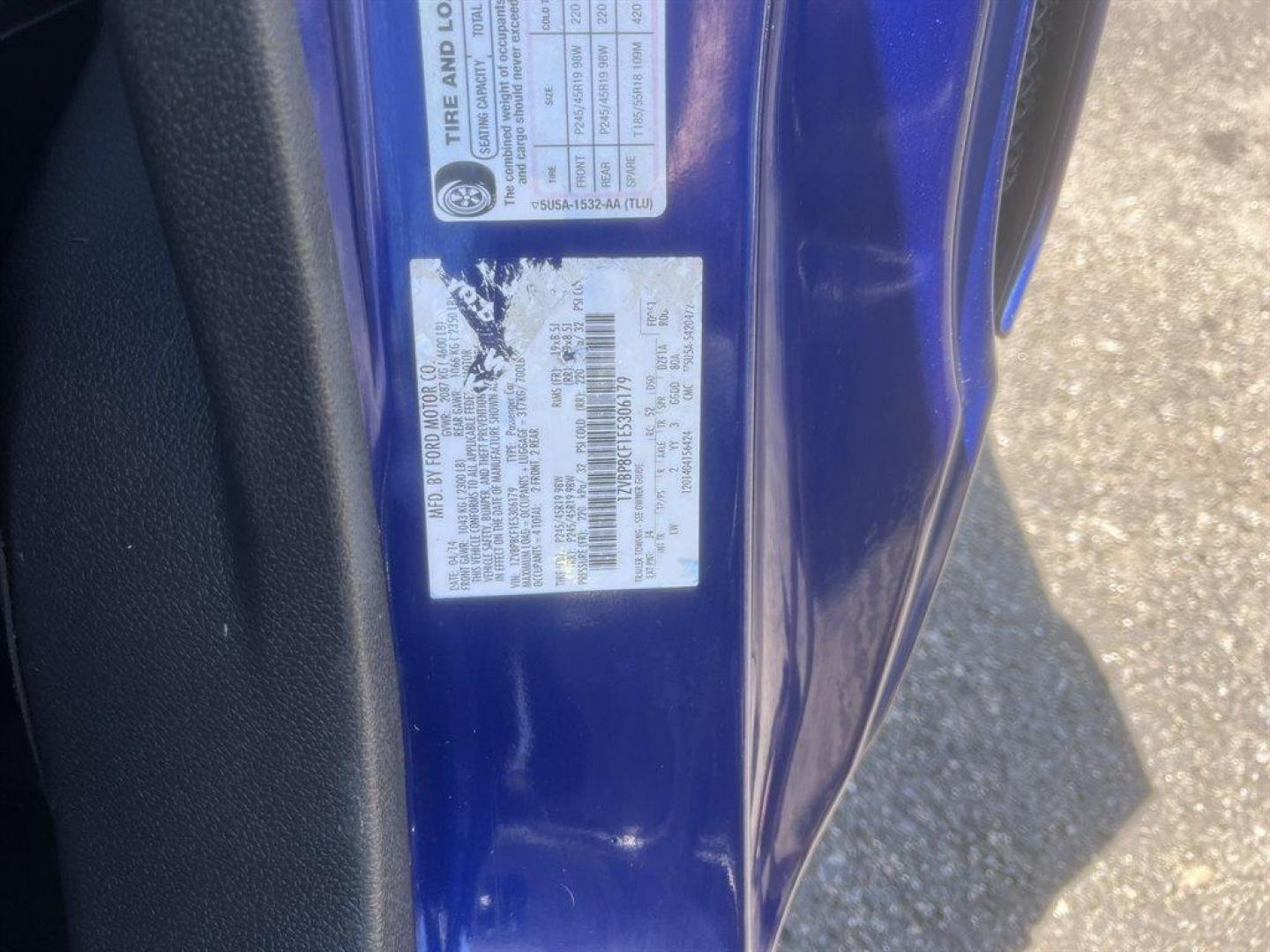 2014 Blue /Black Ford Mustang (1ZVBP8CF1E5) with an 5.0l V8 SFI 5.0l engine, Automatic transmission, located at 745 East Steele Rd., West Columbia, SC, 29170, (803) 755-9148, 33.927212, -81.148483 - Special Internet Price! 2014 Ford Mustang with AM/FM radio, Cruise control, Cloth interior, Powered windows, Powered door locks, Plus more! - Photo#20