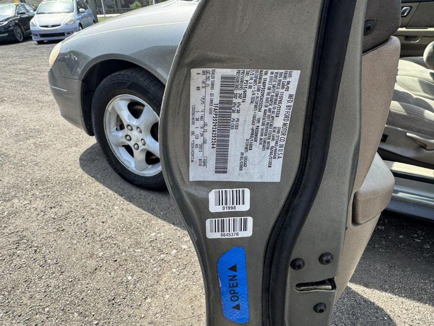 2002 Beige /Taupe Ford Taurus (1FAFP55292A) with an 3.0l V6 EFI Flex Fuel 3.0 engine, Automatic transmission, located at 745 East Steele Rd., West Columbia, SC, 29170, (803) 755-9148, 33.927212, -81.148483 - Special Internet Price! 2002 Ford Taurus - Photo#28