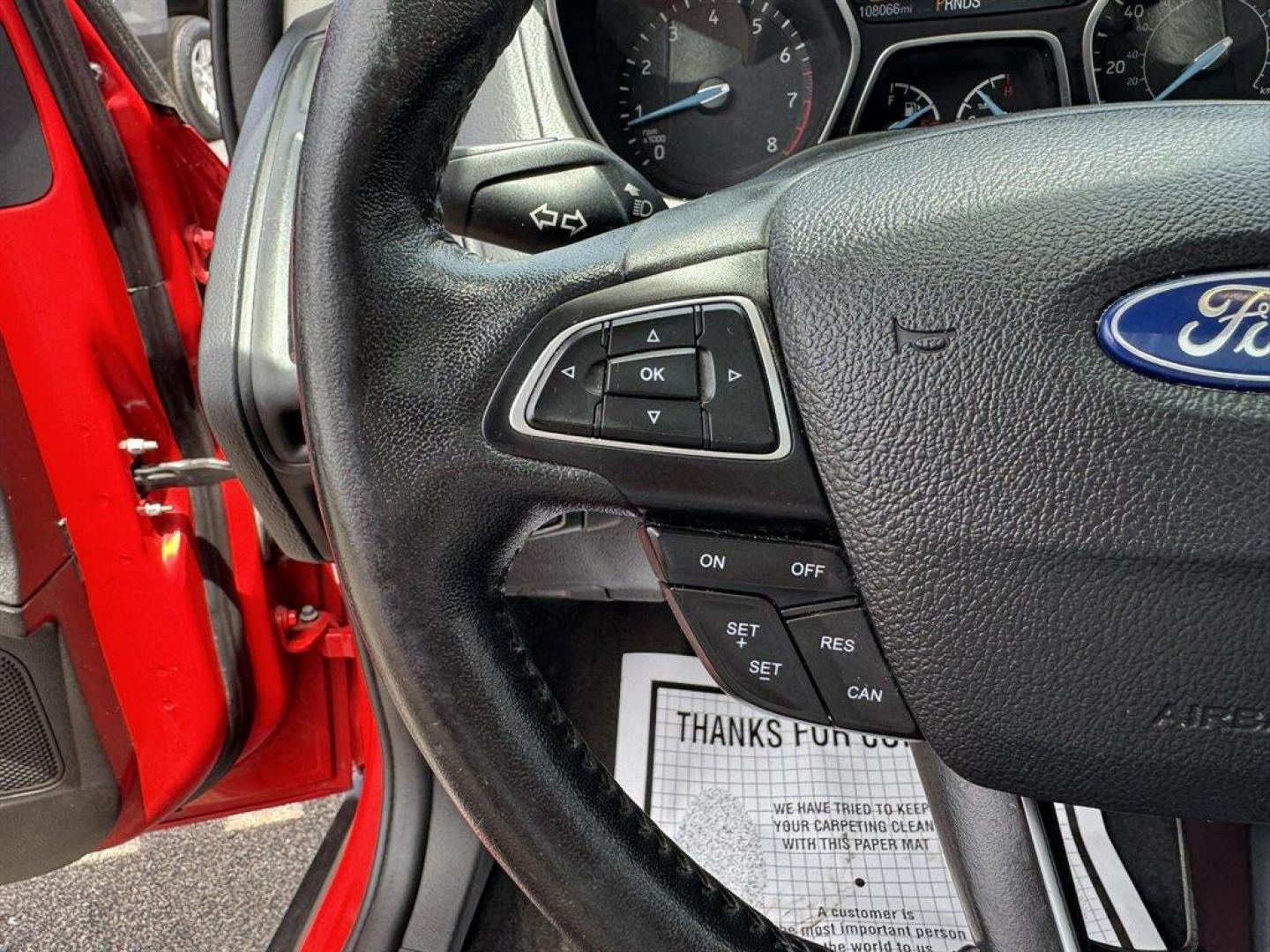 2016 Red /Black Ford Focus (1FADP3F24GL) with an 2.0l I-4 DI Dohc Flex 2.0 engine, Automatic transmission, located at 745 East Steele Rd., West Columbia, SC, 29170, (803) 755-9148, 33.927212, -81.148483 - Special Internet Price! 2016 Ford Focus with AM/FM radio, Backup camera, Navigation, Cruise control, Sunroof, Leather interior, Powered driver seat, Powered windows, Powered door locks, Plus more! - Photo#8