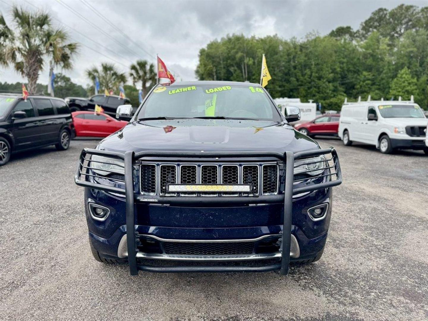 2014 Blue /Black Jeep Grand Cherokee (1C4RJFCG5EC) with an 3.6l V6 MPI Dohc VVT Flex engine, Automatic transmission, located at 745 East Steele Rd., West Columbia, SC, 29170, (803) 755-9148, 33.927212, -81.148483 - Special Internet Price! 2014 Jeep Grand Cherokee with AM/FM radio, Bluetooth, Backup camera, Navigation, Cruise control, Panoramic sunroof, Leather interior, Keyless entry, Push to start, Powered windows, Powered door locks, Plus more! - Photo#1