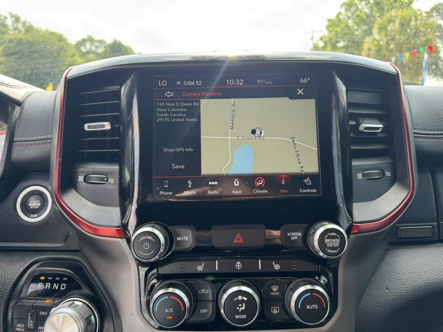 2019 Grey /Black Ram 1500 (1C6SRFET5KN) with an 5.7l V8 Smpi Hemi 5.7l engine, Automatic transmission, located at 745 East Steele Rd., West Columbia, SC, 29170, (803) 755-9148, 33.927212, -81.148483 - Special Internet Price! 2019 Ram 1500 Rebel with AM/FM radio, Trail to XM radio, Backup camera, Navigation, Cruise control, Keyless entry, Push to start, Leather interior, 4X4, Truck bed cover, Powered windows, Powered door locks, Plus more! - Photo#13