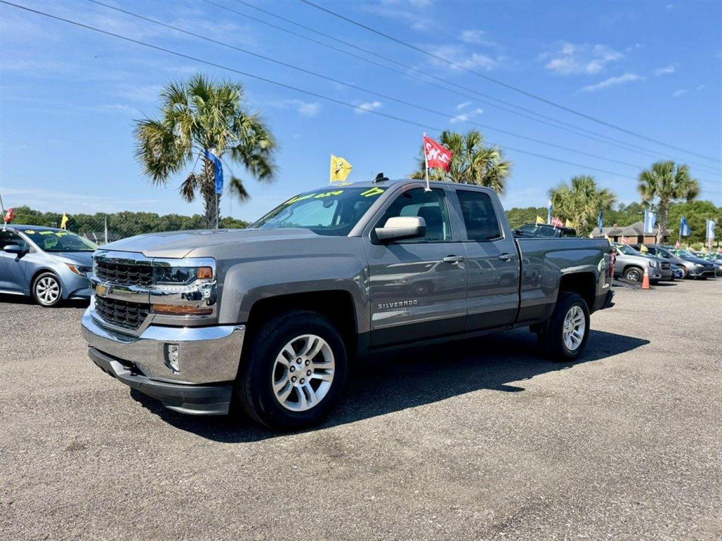 2017 Silver /Black Chevrolet Silverado 1500 (1GCVKREC8HZ) with an 5.3l V8 DI VVT Flex 5.3l engine, Automatic transmission, located at 745 East Steele Rd., West Columbia, SC, 29170, (803) 755-9148, 33.927212, -81.148483 - Special Internet Price! 2017 Chevrolet Silverado with AM/FM radio, Cruise control, Backup camera, 4X4, Powered driver seat, Cloth interior, Powered windows, Powered door locks, Plus more! - Photo#0