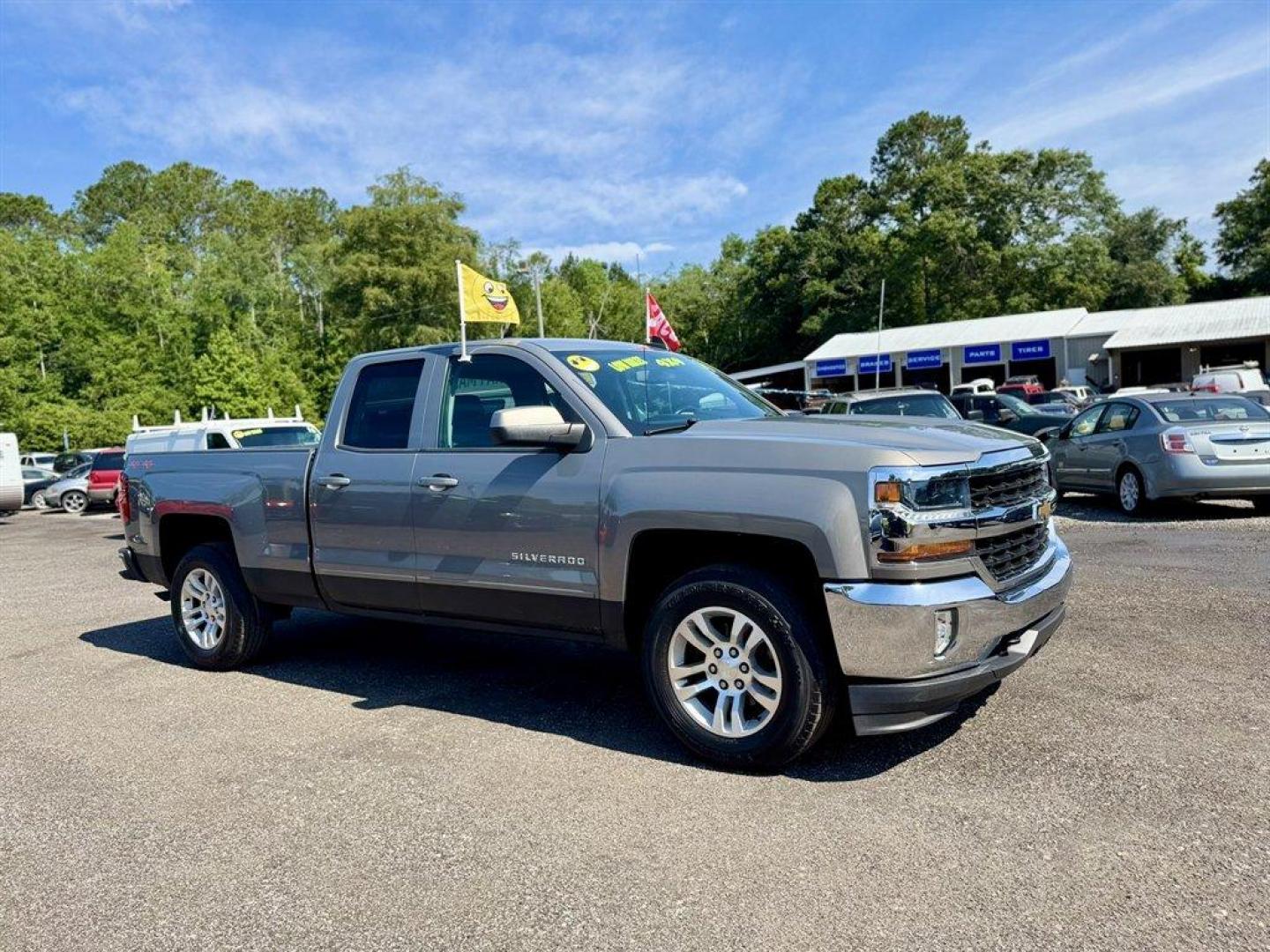 2017 Silver /Black Chevrolet Silverado 1500 (1GCVKREC8HZ) with an 5.3l V8 DI VVT Flex 5.3l engine, Automatic transmission, located at 745 East Steele Rd., West Columbia, SC, 29170, (803) 755-9148, 33.927212, -81.148483 - Special Internet Price! 2017 Chevrolet Silverado with AM/FM radio, Cruise control, Backup camera, 4X4, Powered driver seat, Cloth interior, Powered windows, Powered door locks, Plus more! - Photo#2