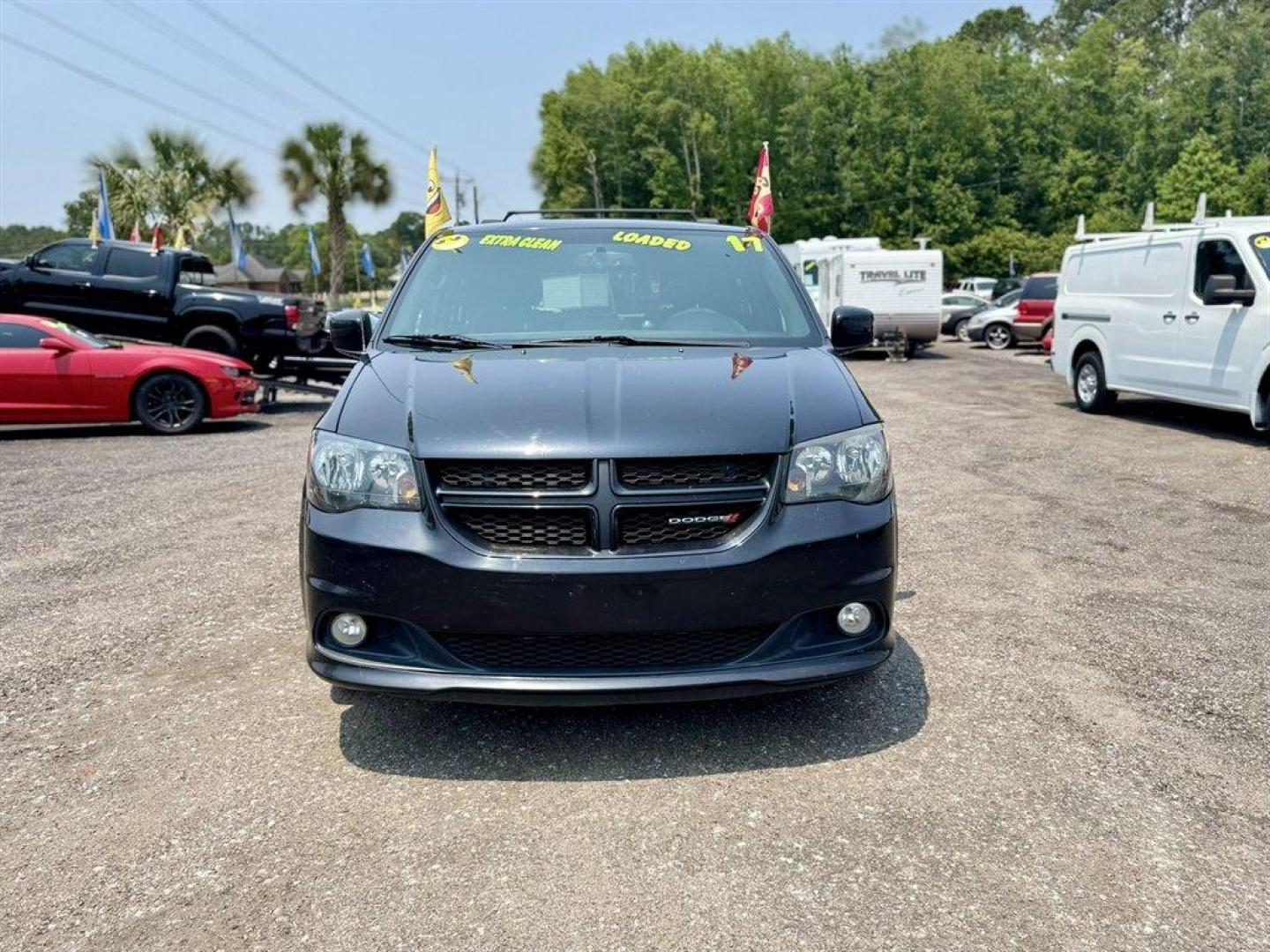 2017 Black /Black Dodge Grand Caravan (2C4RDGEG2HR) with an 3.6l V6 MPI Dohc VVT Flex engine, Automatic transmission, located at 745 East Steele Rd., West Columbia, SC, 29170, (803) 755-9148, 33.927212, -81.148483 - Special Internet Price! 2017 Dodge Grand Caravan with AM/FM radio, Bluetooth, Cruise control, Leather interior, 3rd row seating, Powered liftgate, Powered windows, Powered door locks, Plus more! - Photo#1