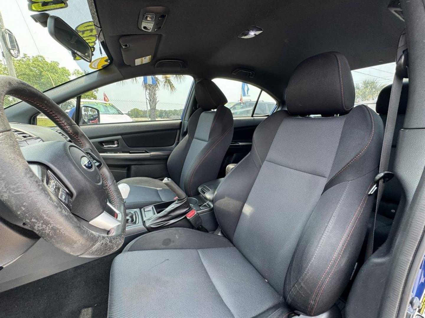 2015 Blue /Black Subaru WRX (JF1VA1A69F9) with an 2.0l H-4 DI Dohc T/C 2.0l engine, Manual transmission, located at 745 East Steele Rd., West Columbia, SC, 29170, (803) 755-9148, 33.927212, -81.148483 - Special Internet Price! 2015 Subaru WRX - Photo#17