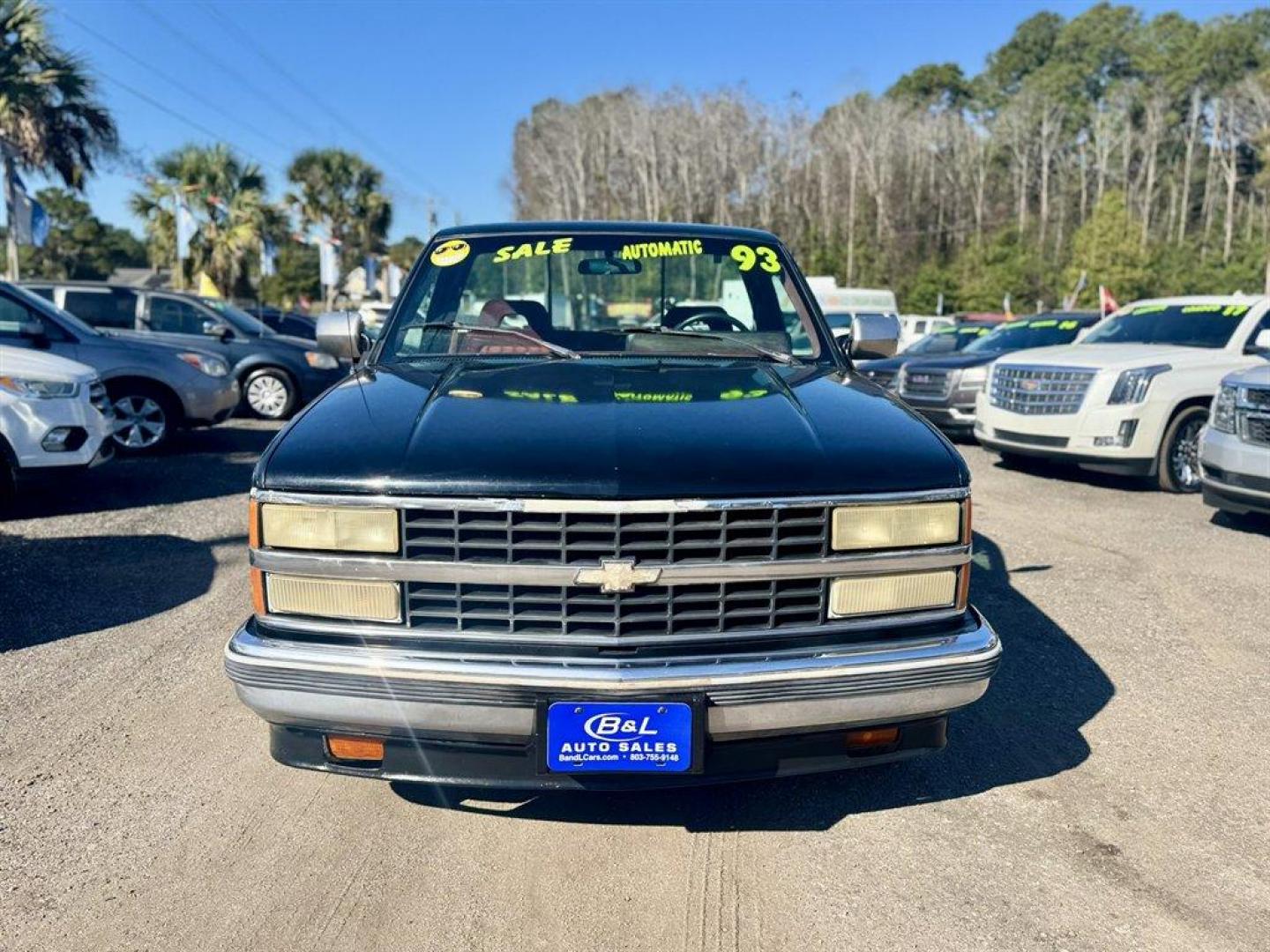 1993 Black /Burgundy Chevrolet C/K1500 (1GCDC14H1PZ) with an 5.0l V8 TBI 5.0l engine, Automatic transmission, located at 745 East Steele Rd., West Columbia, SC, 29170, (803) 755-9148, 33.927212, -81.148483 - Special Internet Price! 1993 Chevrolet C/K 1500 - Photo#1