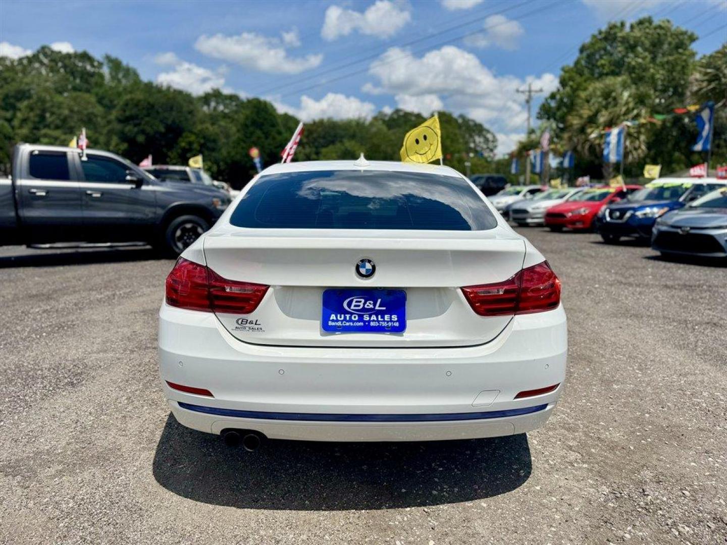 2016 White /Black BMW 4-Series (WBA4A9C55GG) with an 2.0l I-4 DI Dohc T/C 2.0l engine, Automatic transmission, located at 745 East Steele Rd., West Columbia, SC, 29170, (803) 755-9148, 33.927212, -81.148483 - Special Internet Price! 2016 BMW 4-Series with AM/FM radio, Bluetooth, Backup camera, Sunroof, Push to start, Keyless entry, Leather interior, Powered front seats, Heated front seats, Powered windows, Powered door locks, Plus more! - Photo#4