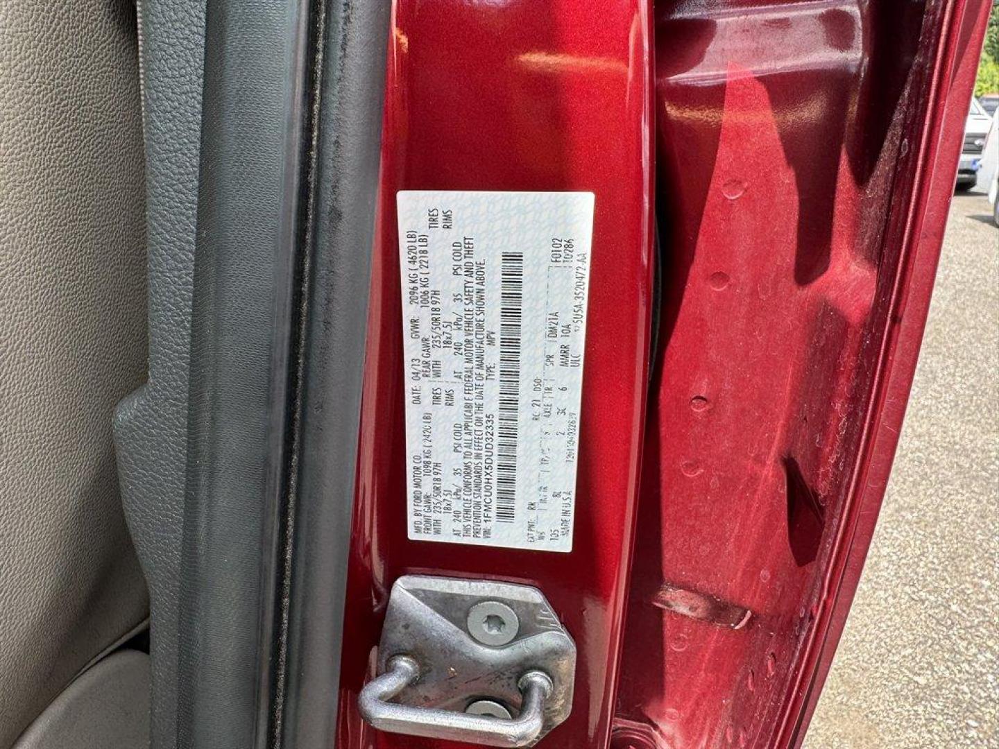 2013 Burgundy /Taupe Ford Escape (1FMCU0HX5DU) with an 1.6l I-4 DI Dohc TC Ecobt engine, Automatic transmission, located at 745 East Steele Rd., West Columbia, SC, 29170, (803) 755-9148, 33.927212, -81.148483 - Special Internet Price! 2013 Ford Escape with AM/FM radio, Navigation, Cruise control, Push to start, Keyless entry, Leather interior, Powered liftgate, Powered windows, Powered door locks, Plus more! - Photo#35