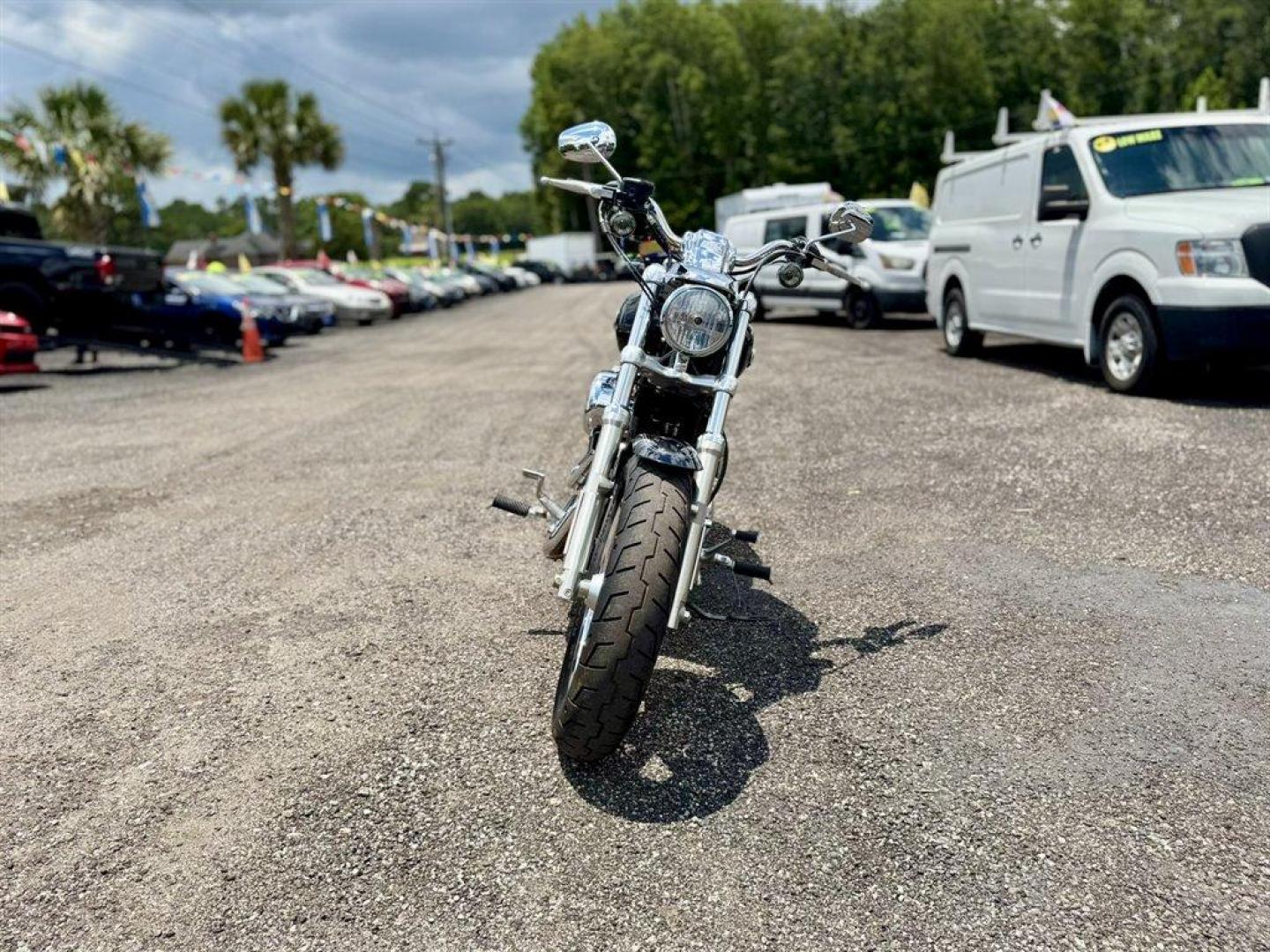 2013 Black /Black Harley-Davidson 1200 Custom (1HD1CT315DC) with an 1200 engine, 6 Speed Manual transmission, located at 745 East Steele Rd., West Columbia, SC, 29170, (803) 755-9148, 33.927212, -81.148483 - Photo#1
