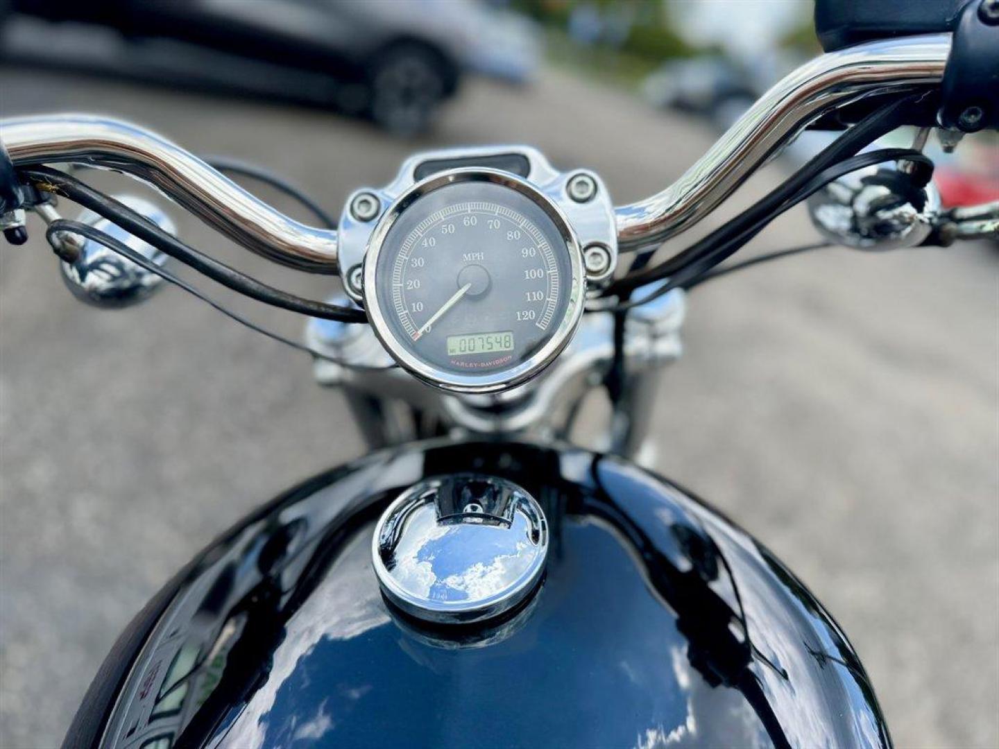 2013 Black /Black Harley-Davidson 1200 Custom (1HD1CT315DC) with an 1200 engine, 6 Speed Manual transmission, located at 745 East Steele Rd., West Columbia, SC, 29170, (803) 755-9148, 33.927212, -81.148483 - Photo#7