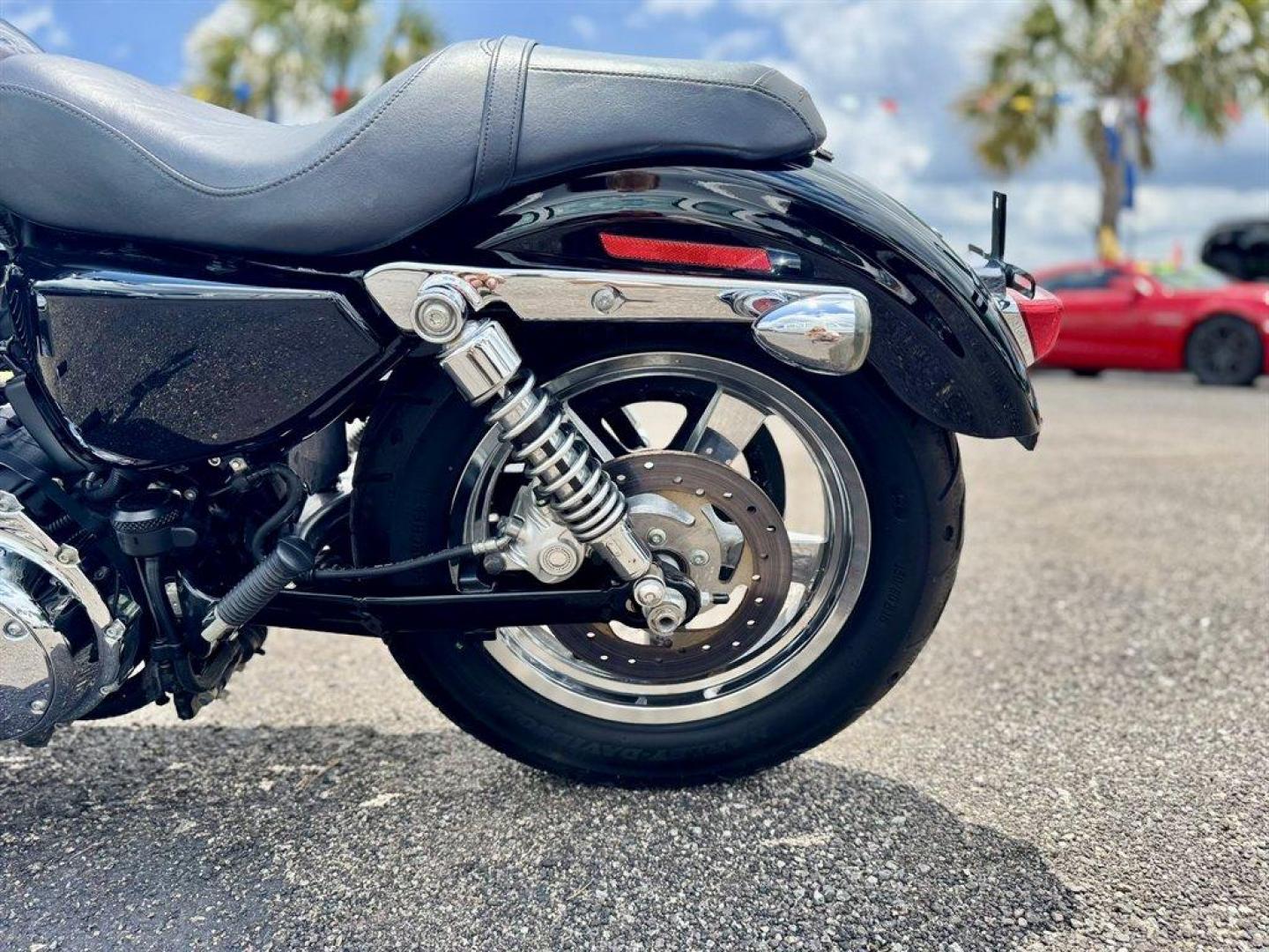 2013 Black /Black Harley-Davidson 1200 Custom (1HD1CT315DC) with an 1200 engine, 6 Speed Manual transmission, located at 745 East Steele Rd., West Columbia, SC, 29170, (803) 755-9148, 33.927212, -81.148483 - Photo#12