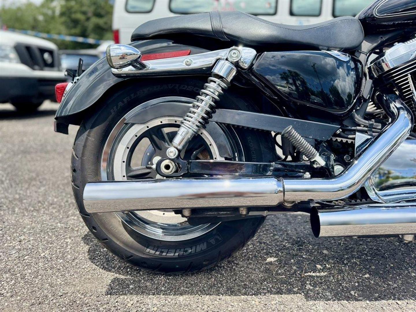 2013 Black /Black Harley-Davidson 1200 Custom (1HD1CT315DC) with an 1200 engine, 6 Speed Manual transmission, located at 745 East Steele Rd., West Columbia, SC, 29170, (803) 755-9148, 33.927212, -81.148483 - Photo#13