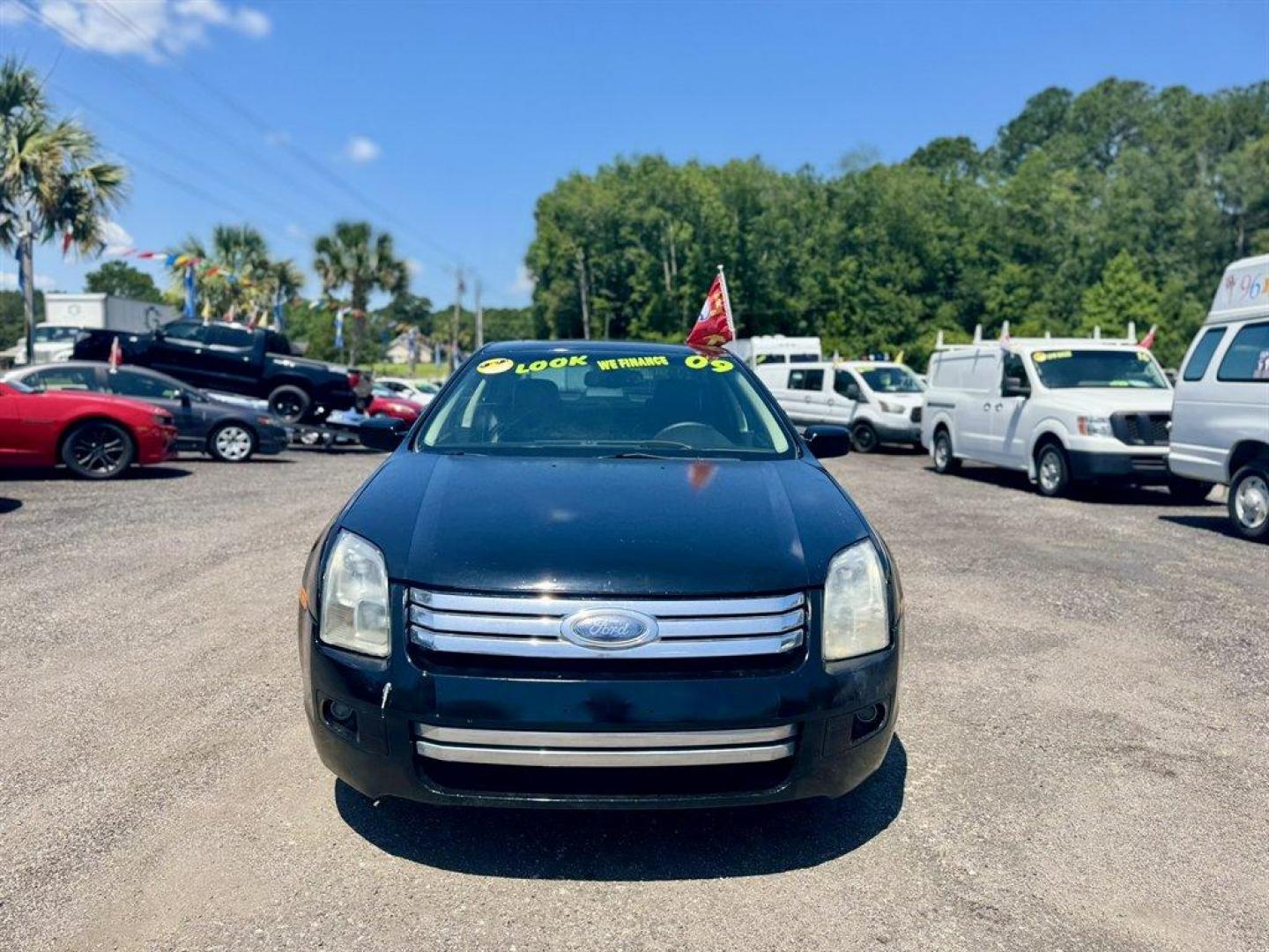 2009 Black /Black Ford Fusion (3FAHP08119R) with an 3.0l V6 EFI 3.0l engine, Automatic transmission, located at 745 East Steele Rd., West Columbia, SC, 29170, (803) 755-9148, 33.927212, -81.148483 - Special Internet Price! 2009 Ford Fusion with AM/FM radio, Cruise control, Sunroof, Leather interior, Powered windows, Powered door locks, Plus more! - Photo#1