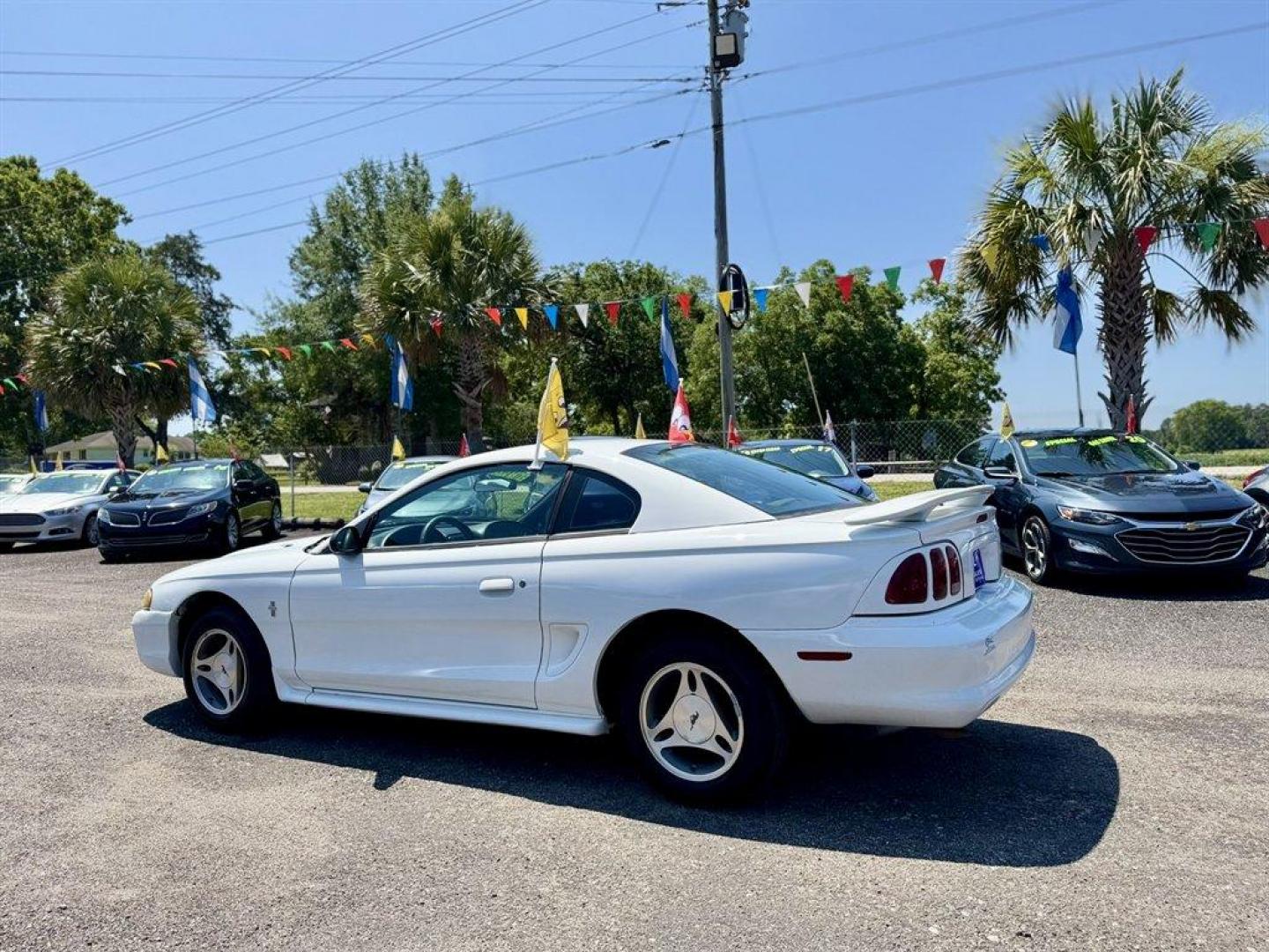 1998 White /Grey Ford Mustang (1FAFP404AWF) with an 3.8l V6 SFI 3.8l engine, Manual transmission, located at 745 East Steele Rd., West Columbia, SC, 29170, (803) 755-9148, 33.927212, -81.148483 - Special Internet Price! 1998 Ford Mustang - Photo#5
