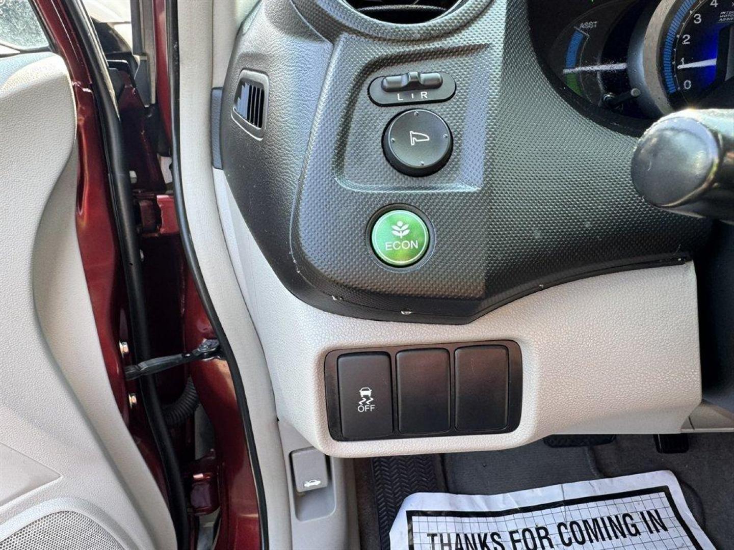 2011 Burgundy /Grey Honda Insight (JHMZE2H30BS) with an 1.3l I4 MPI Sohc HYB Ivtc engine, Automatic transmission, located at 745 East Steele Rd., West Columbia, SC, 29170, (803) 755-9148, 33.927212, -81.148483 - Special Internet Price! 2011 Honda Insight with AM/FM radio, Cruise control, Cloth interior, Powered windows, Powered door locks, Plus more! - Photo#11